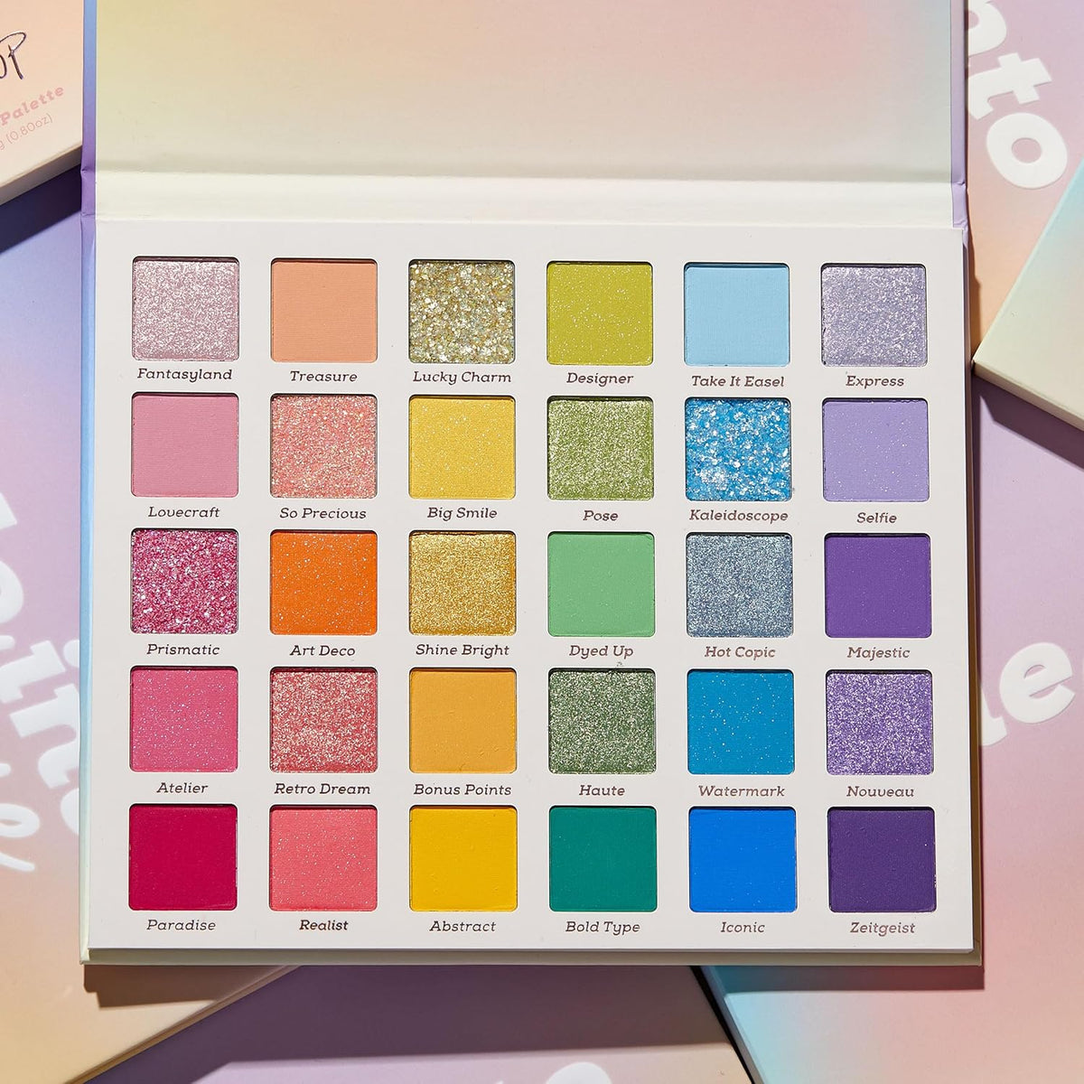 Colourpop Fade Into Hue Eyeshadow Palette - Multi-Color Eye Makeup Palette with Matte, Metallic &