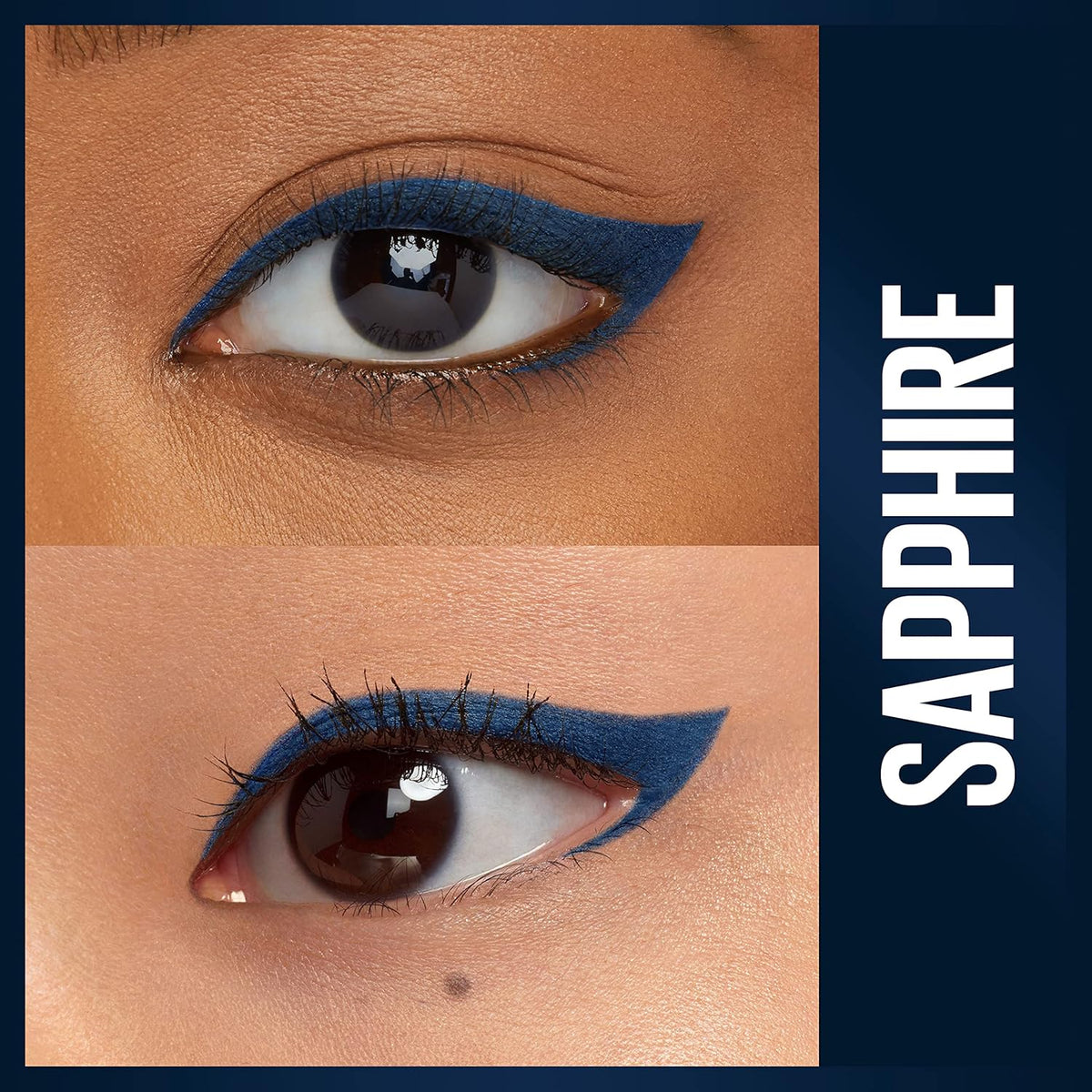 Maybelline Unstoppable Waterproof Mechanical Blue Eyeliner Pencil, Easy to Apply, Smooth Glide, Up