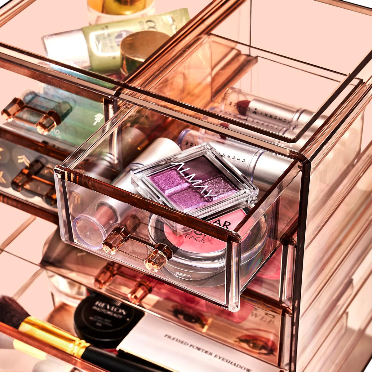 Sorbus Acrylic Makeup Organizer - Organization and Storage Case for Cosmetics Make Up & Jewelry
