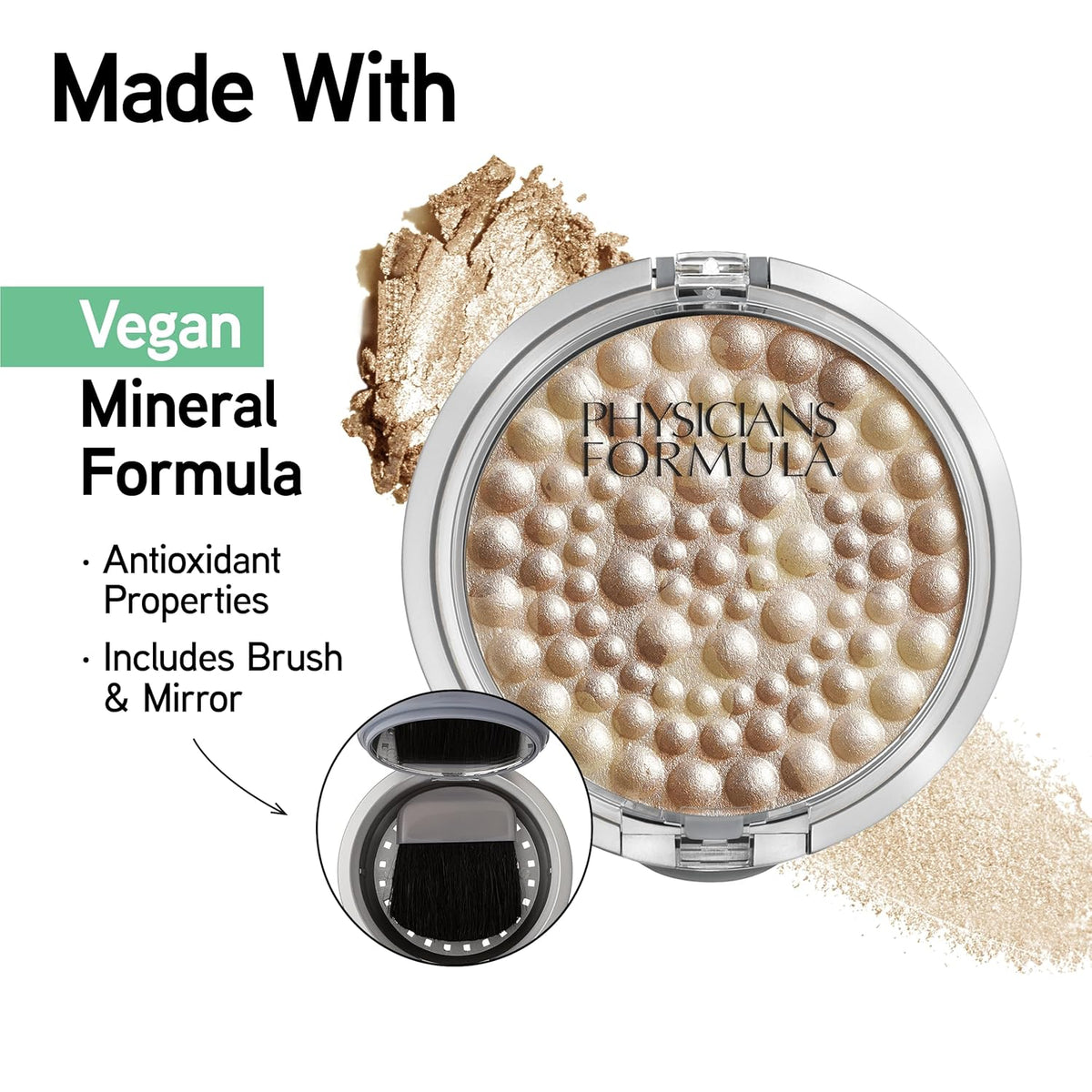 Physicians Formula Powder Palette Mineral Glow Pearls, Hypoallergenic Face Powder, Silky Smooth &
