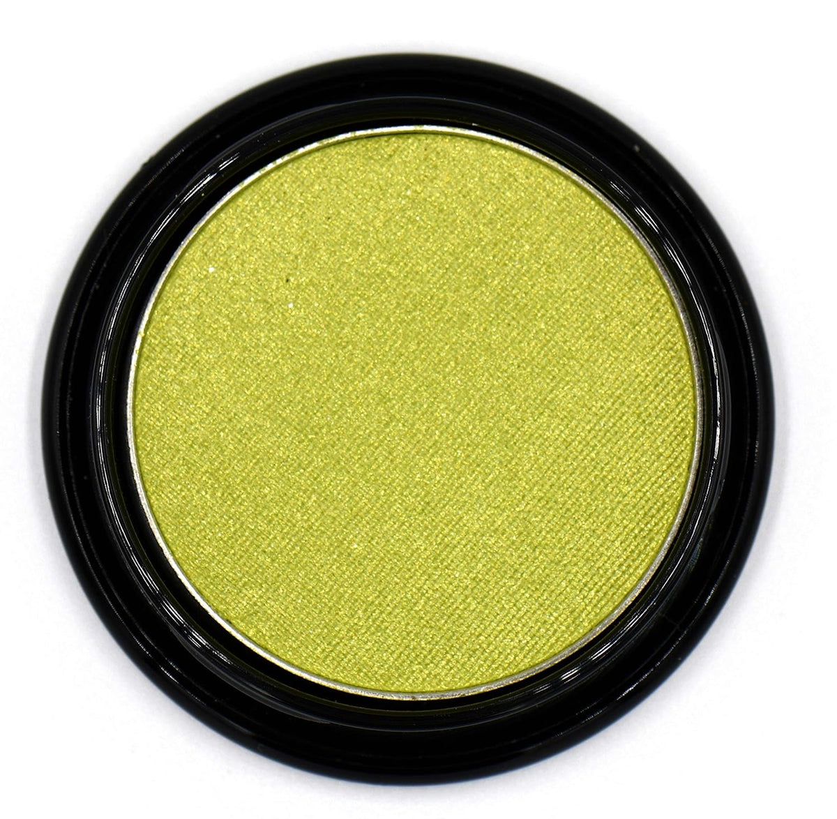 Chartreuse Bright Neon Yellow Green Shimmer Pressed Powder Single Vegan Eyeshadow; Talc, Paraben &