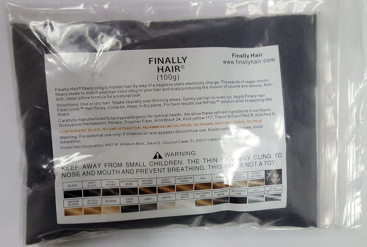 Hair Building Fibers 100 Grams Refill Your Existing Bottle. Highest Grade Fiber By Finally Hair
