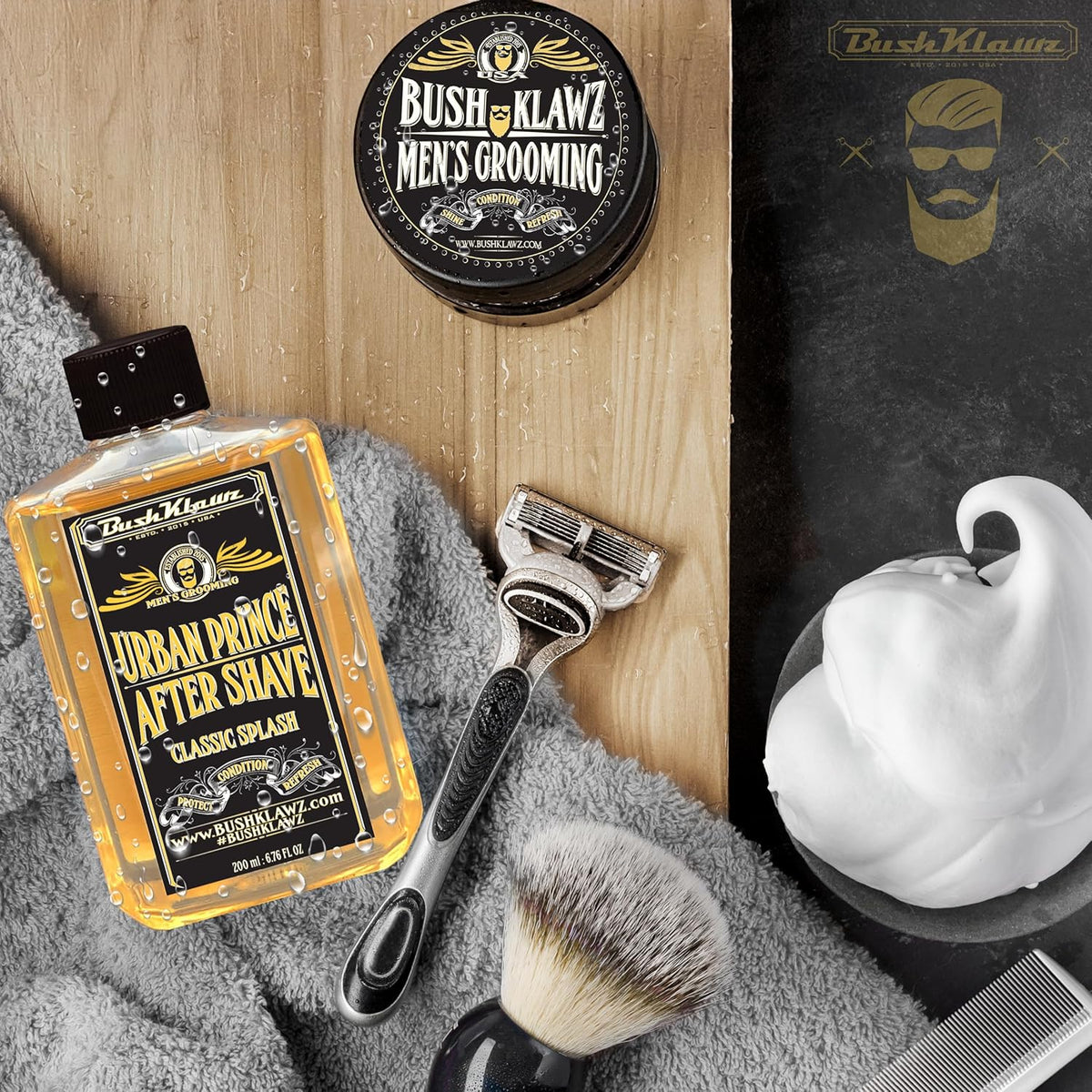 Classic Refreshing Cooling Soothing BarbershopBarbershop After Shave Lotion Balm Toner Splash Urban