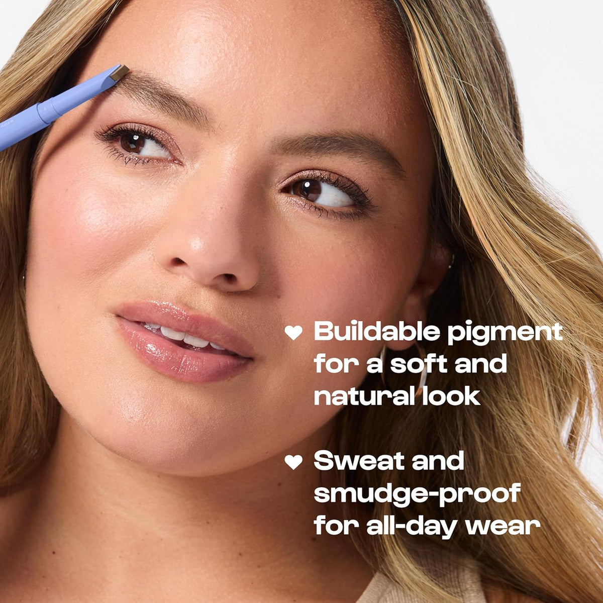 ALLEYOOP Swift Eyebrow All-In-1 Brow Definer with Built-In Sharpener & Spoolie Brush, Water &