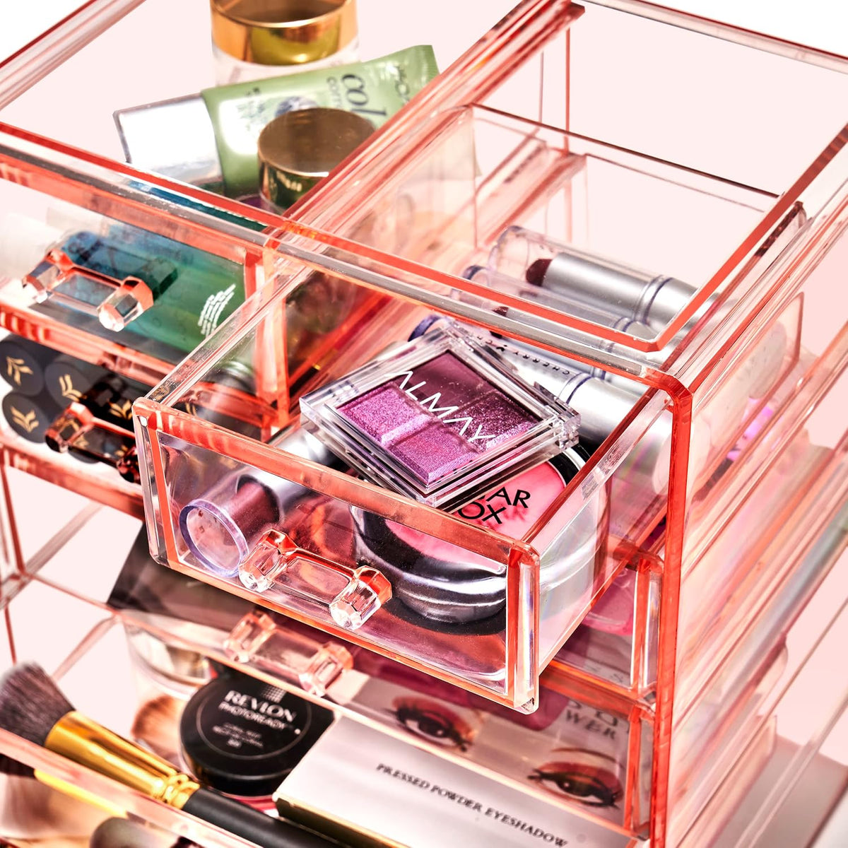 Sorbus Acrylic Makeup Organizer - Organization and Storage Case for Cosmetics Make Up & Jewelry