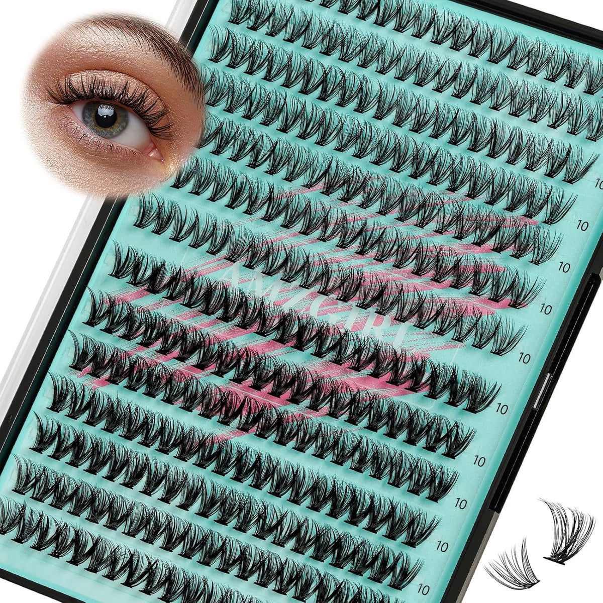 Lash Clusters Wispy 280PCS Eyelash Extension 30D 40D Cluster Lashes Individual Lashes DIY Lash