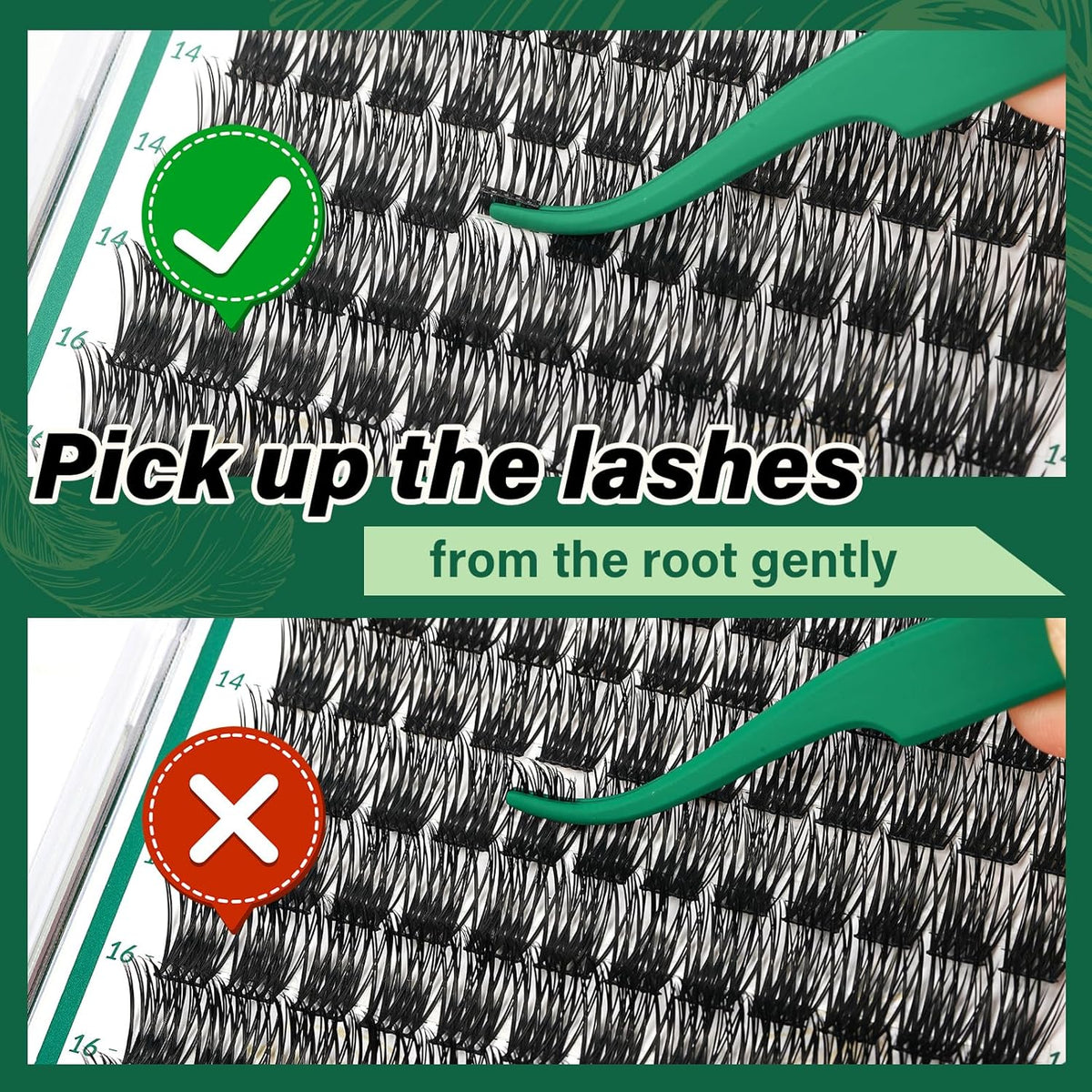 Lash Clusters 144pcs eyelash clusters D Curl 8-18MIX Individual Lashes KEYYOU Air Touch Cluster