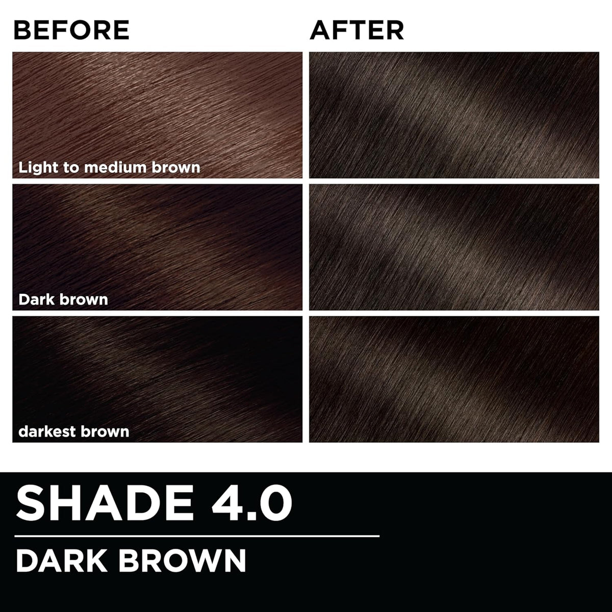 Garnier Hair Color Olia Ammonia-Free Brilliant Color Oil-Rich Permanent Hair Dye, 4.0 Dark Brown, 2