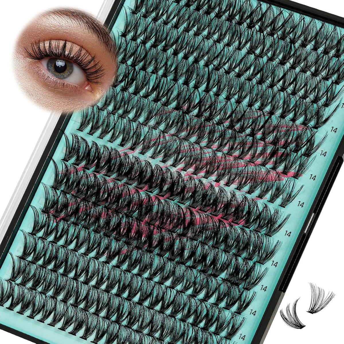 Lash Clusters Wispy 280PCS Eyelash Extension 30D 40D Cluster Lashes Individual Lashes DIY Lash