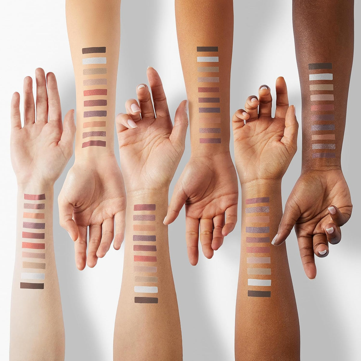 Pacifica Cocoa Nudes Mineral Eyeshadow Palette – 10 Shades Eye Makeup Naked Mineral Eye Shadow