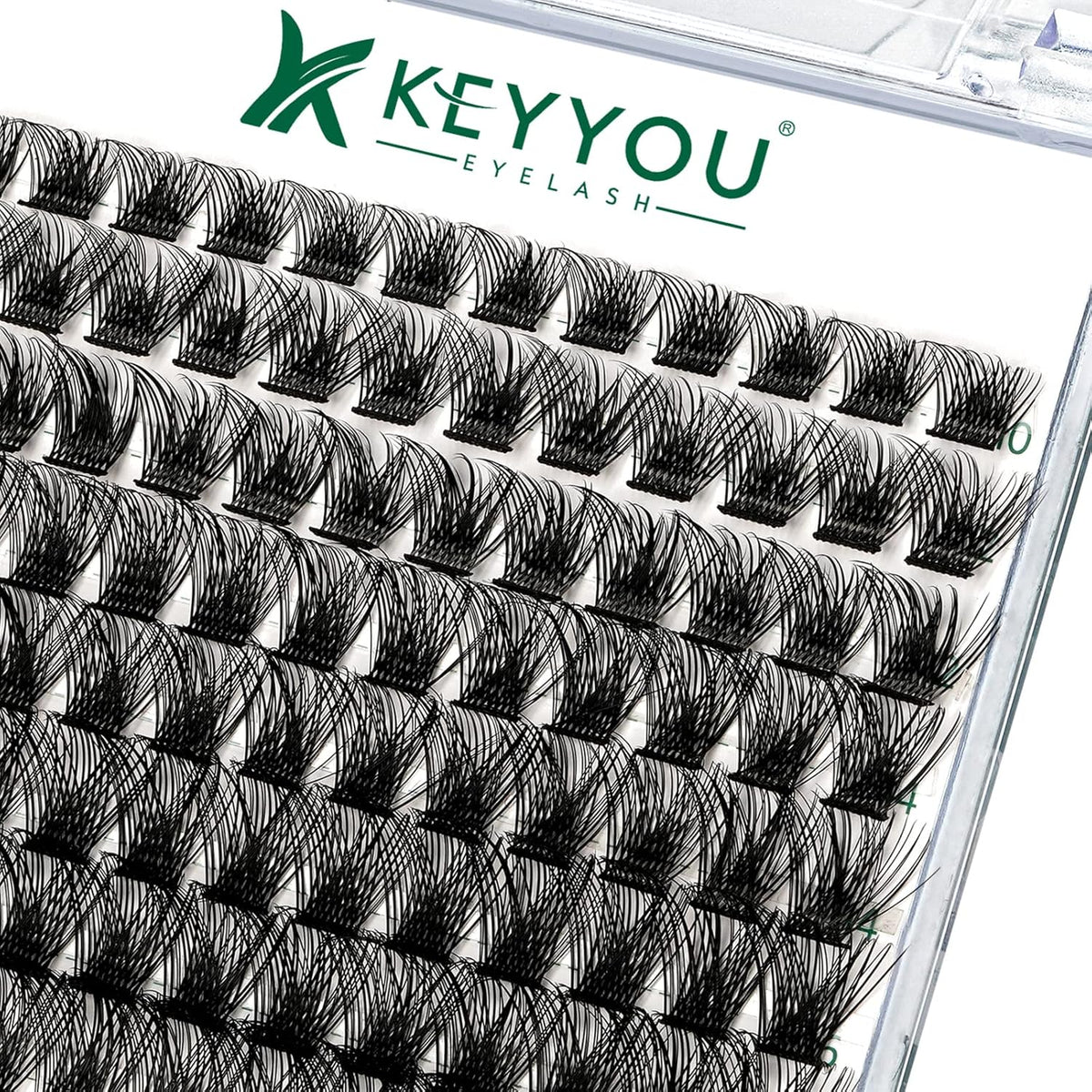 Lash Clusters 96pcs Individual Lashes Y03 D Curl 8-18MIX Cluster Lashes KEYYOU Volume Wispy Lash