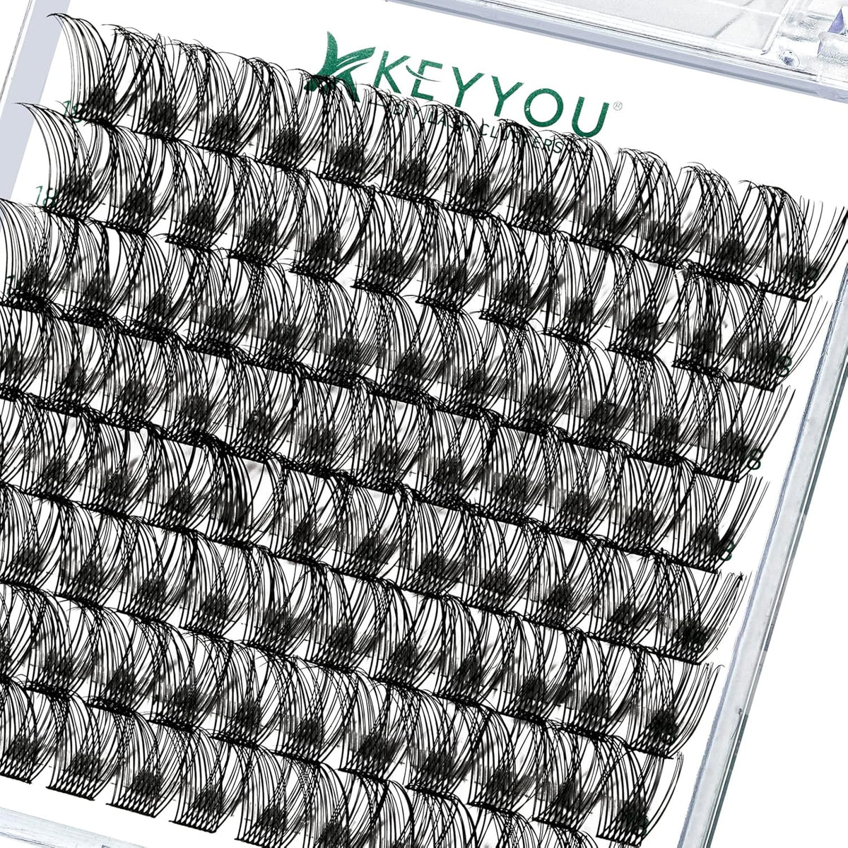 Lash Clusters,96 Pcs Cluster Lashes Y13 D Curl 12mm DIY Lash Extensions Eyelash Clusters,KEYYOU