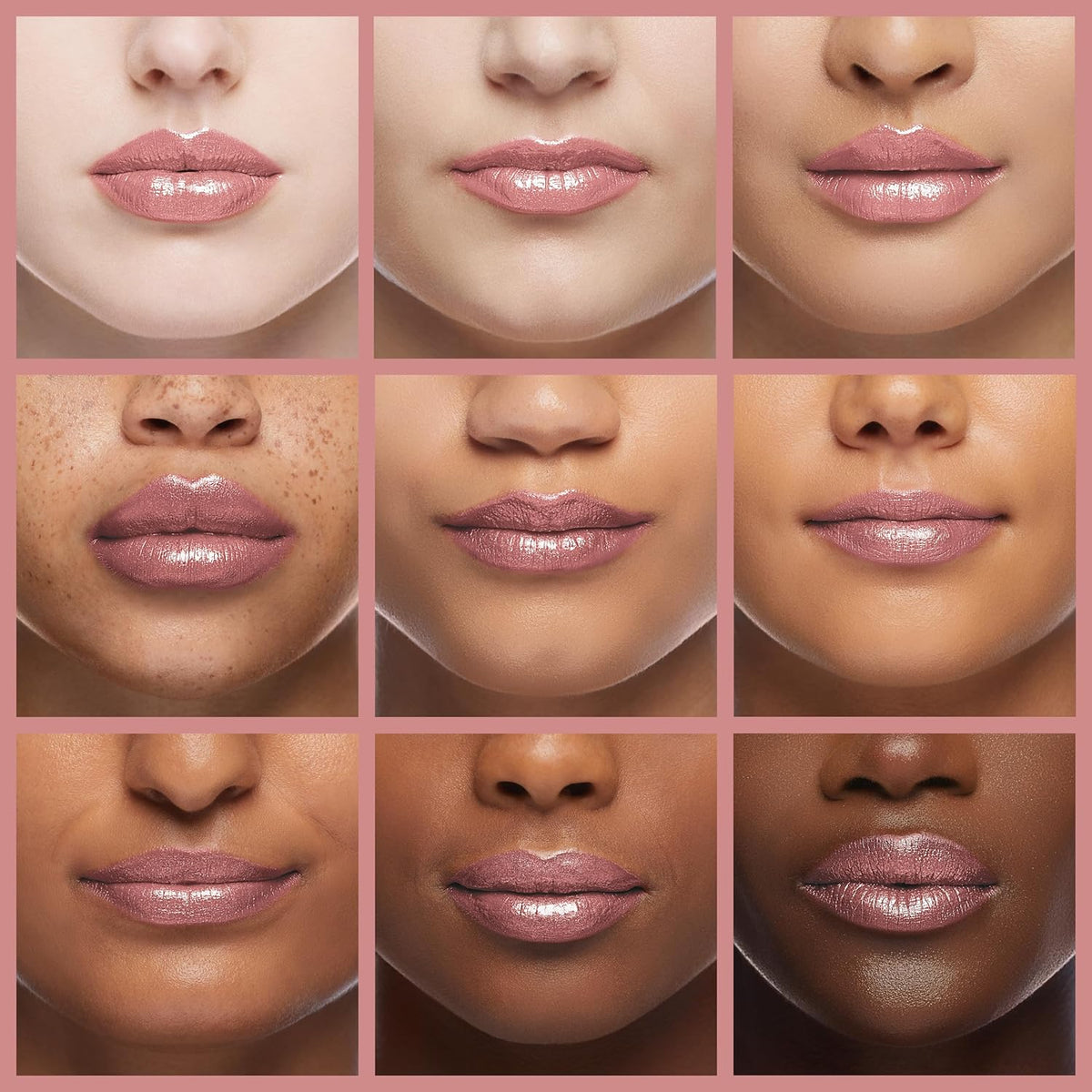 Oulac Light Pink Lipstick for Women with Metallic 3D Shine Lightweight Hydrating Formula, High