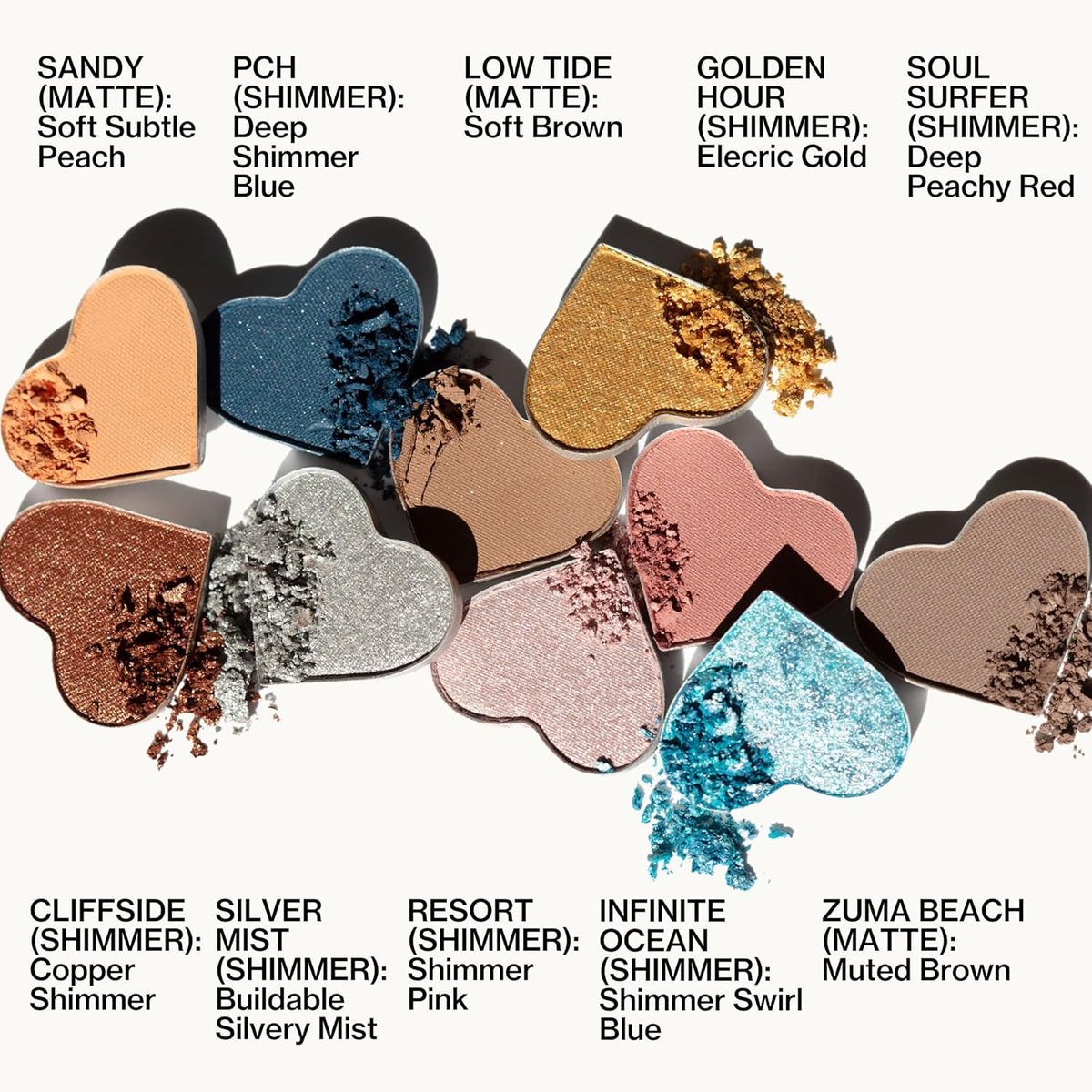 Pacifica Eyeshadow Palette – Malibu Mineral Eyeshadow, Blendable Neutral Shades with Velvet Matte