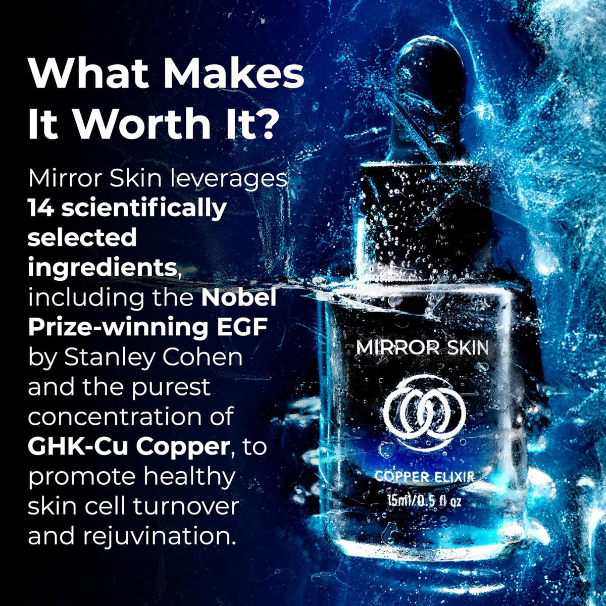 Copper Peptides Face Serum - Boost Collagen & Cell Renewal - Firm, Tone & Glow - Shea Butter, Witch