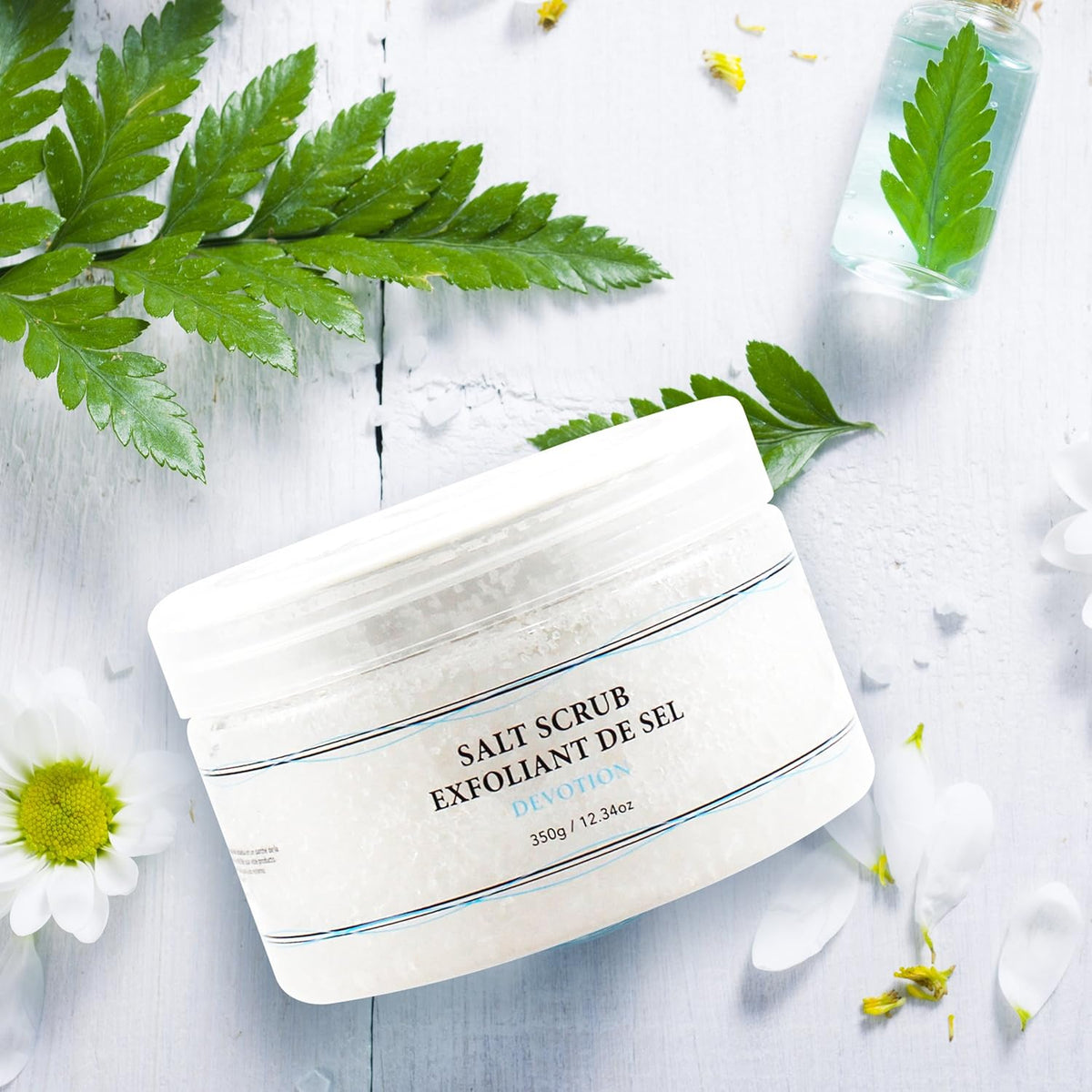 Vivo Per Lei Dead Sea Salt Scrub - Body Exfoliating Scrub with Dead Sea Minerals - For Hands, Feet