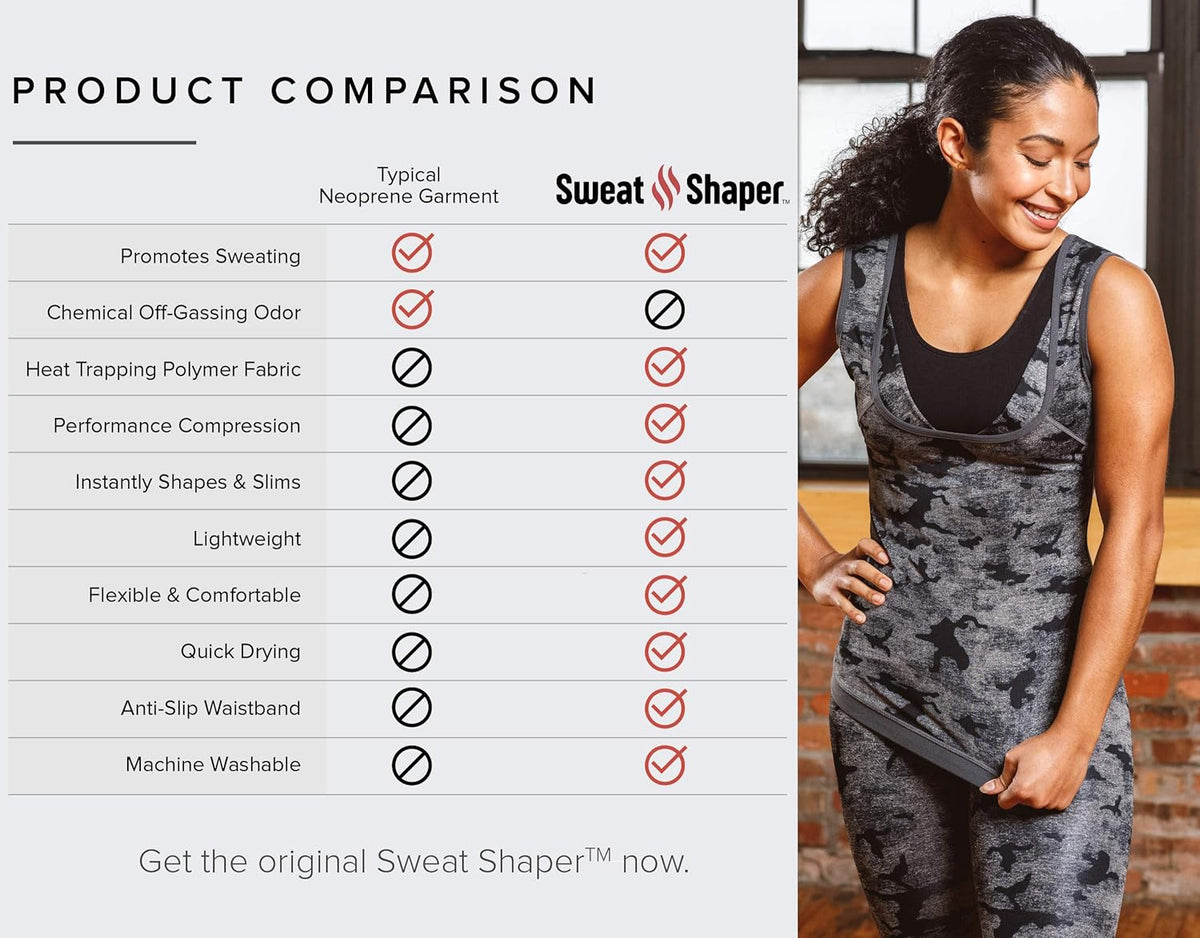 Sweat Shaper Premium Sauna Tank Top For Women, Slimming Sauna Shirt For Women, Sweat Vest for