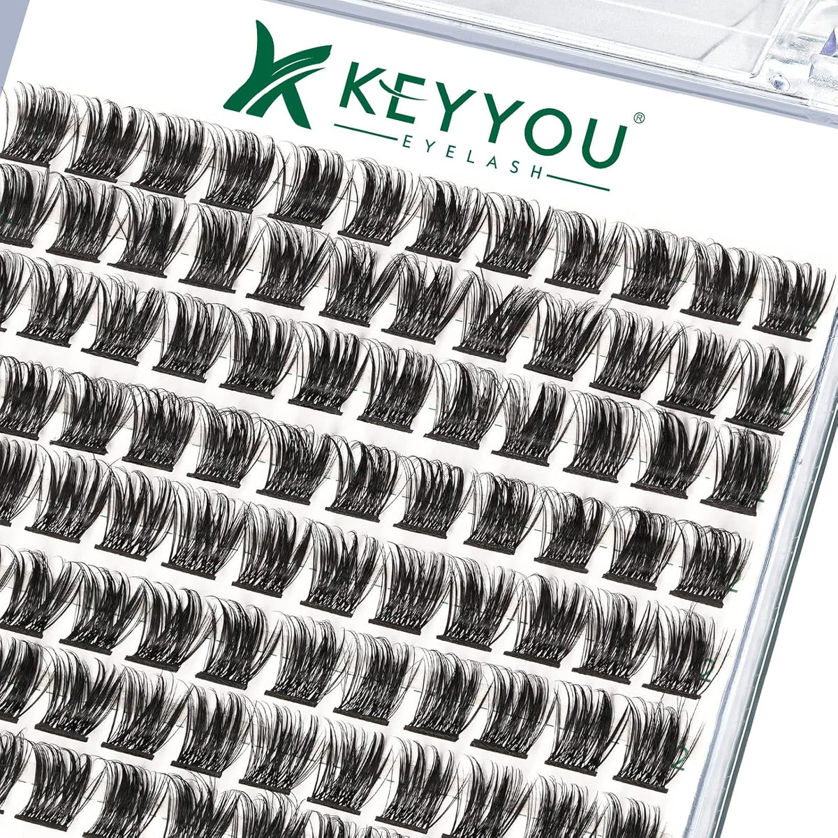 Lash Clusters,96 Pcs Cluster Lashes Y06 D Curl 12mm DIY Lash Extensions Eyelash Clusters,KEYYOU