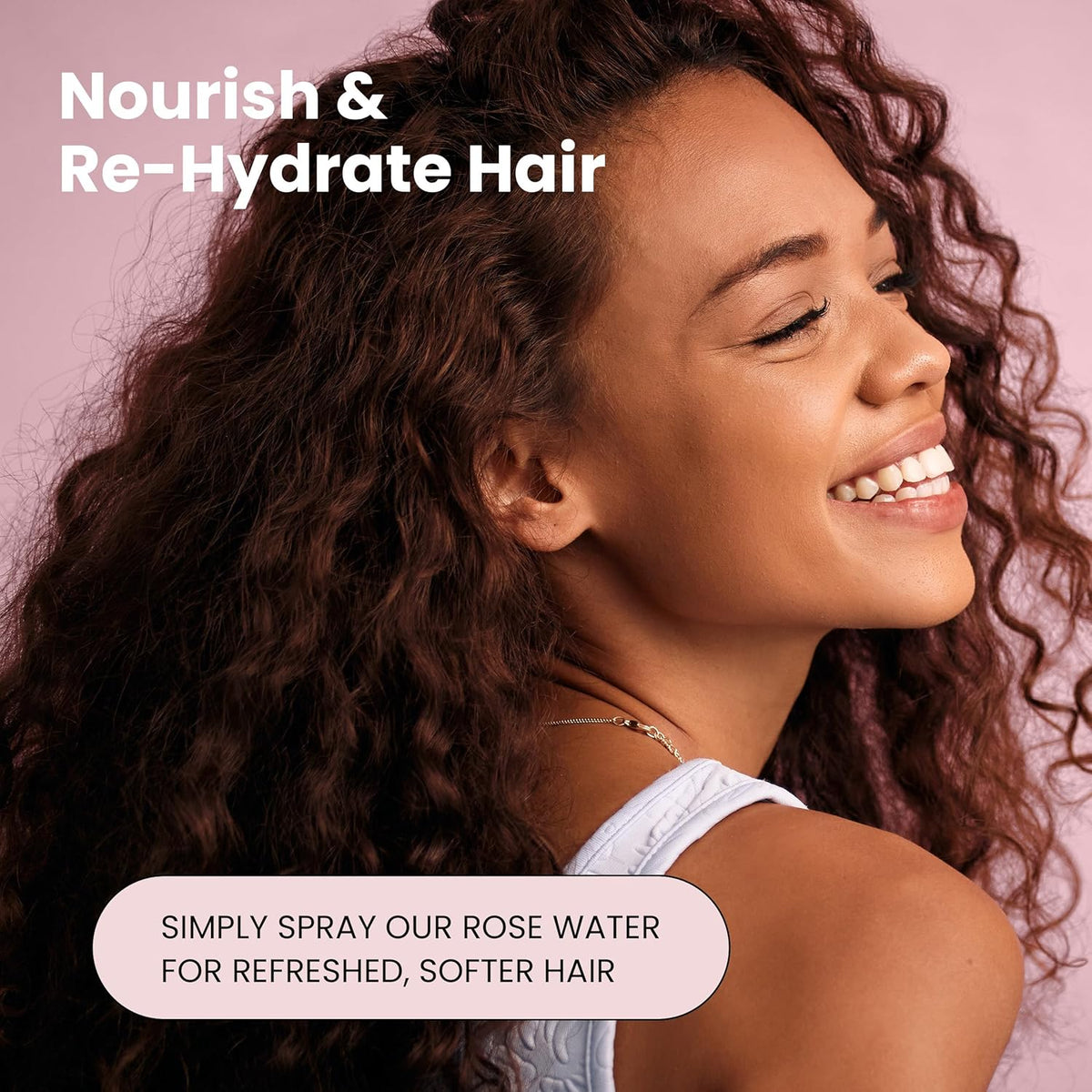 Rose Water Spray for Face & Hair – Pure USDA Organic Rosewater Toner – Refreshing Mist for Skin