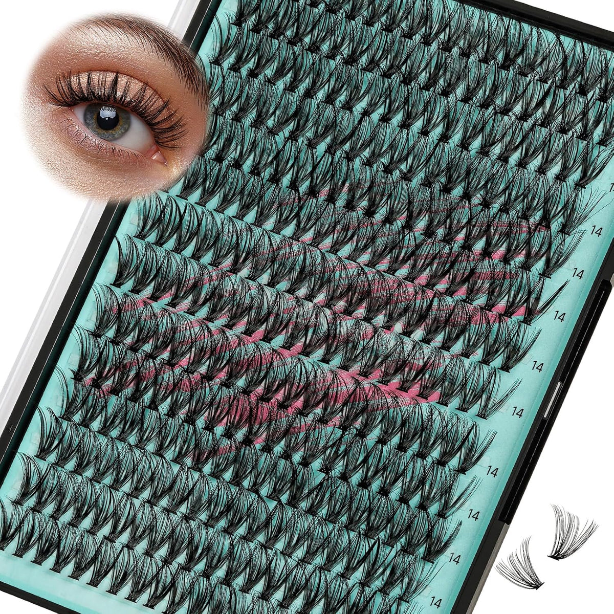 Lash Clusters Wispy 280PCS Eyelash Extension 30D Cluster Lashes Individual Lashes DIY Lash