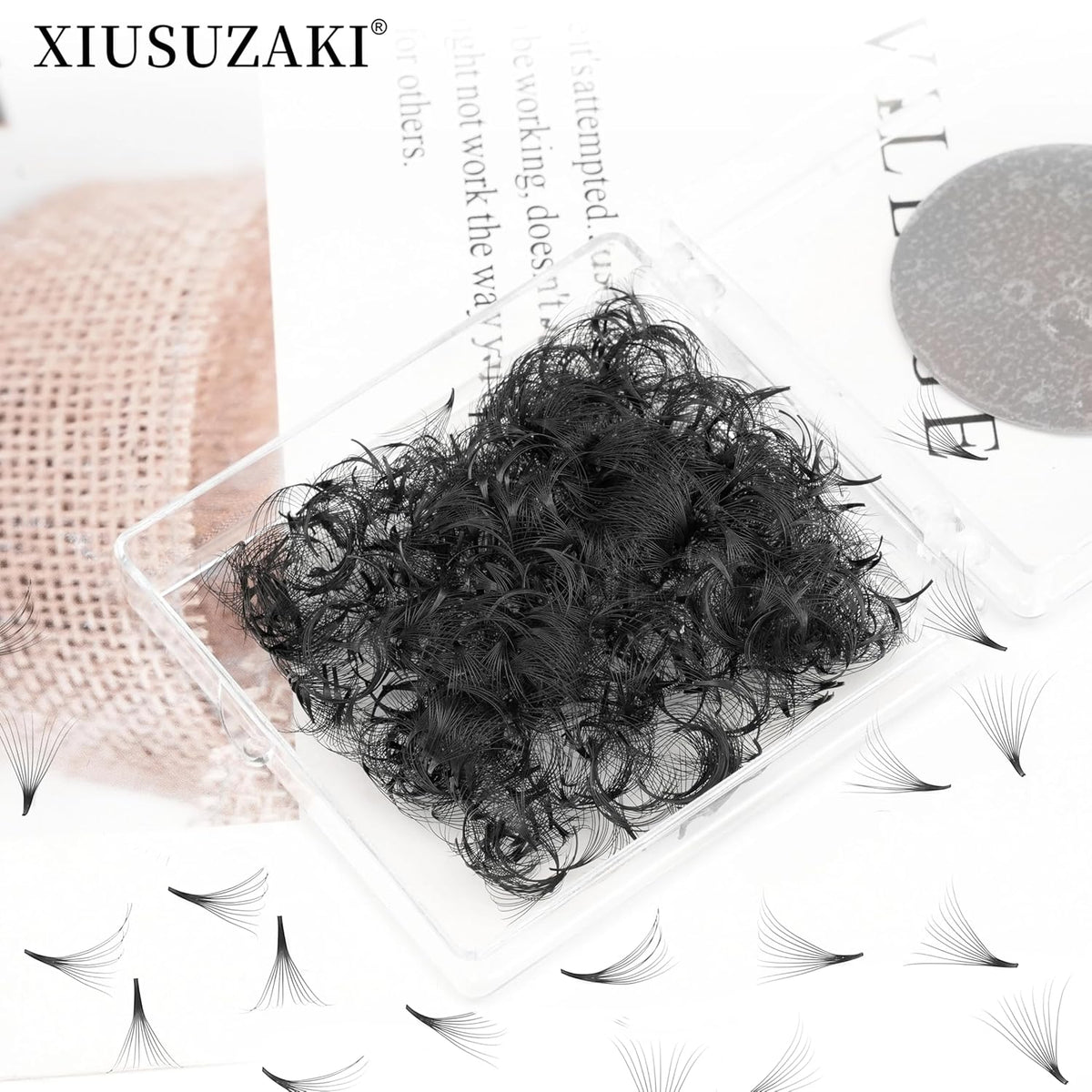 Premade Fans Eyelash Extensions 600 Fans 10D Volume Lash Extensions 0.03 Thickness Eyelash