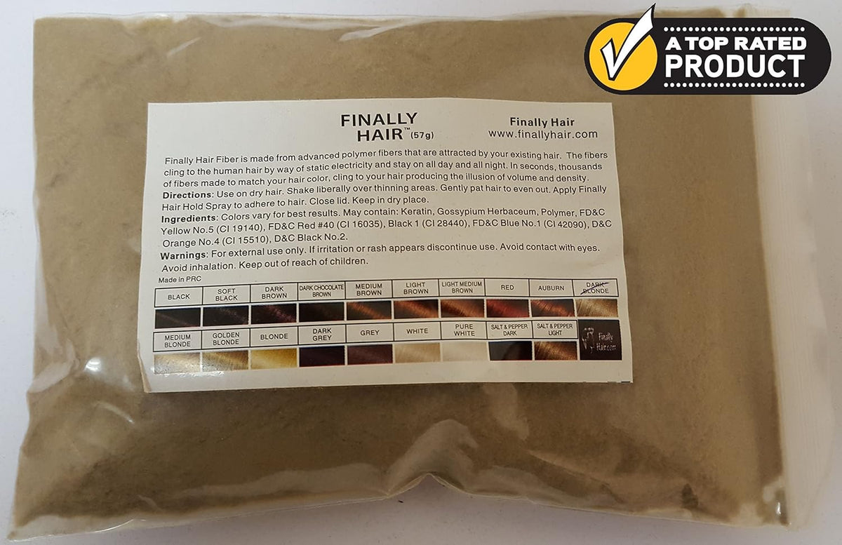 Hair Building Fibers - Dark Blonde 50 Gram Refill - Refill Your existing fibers bottle. Hair Filler