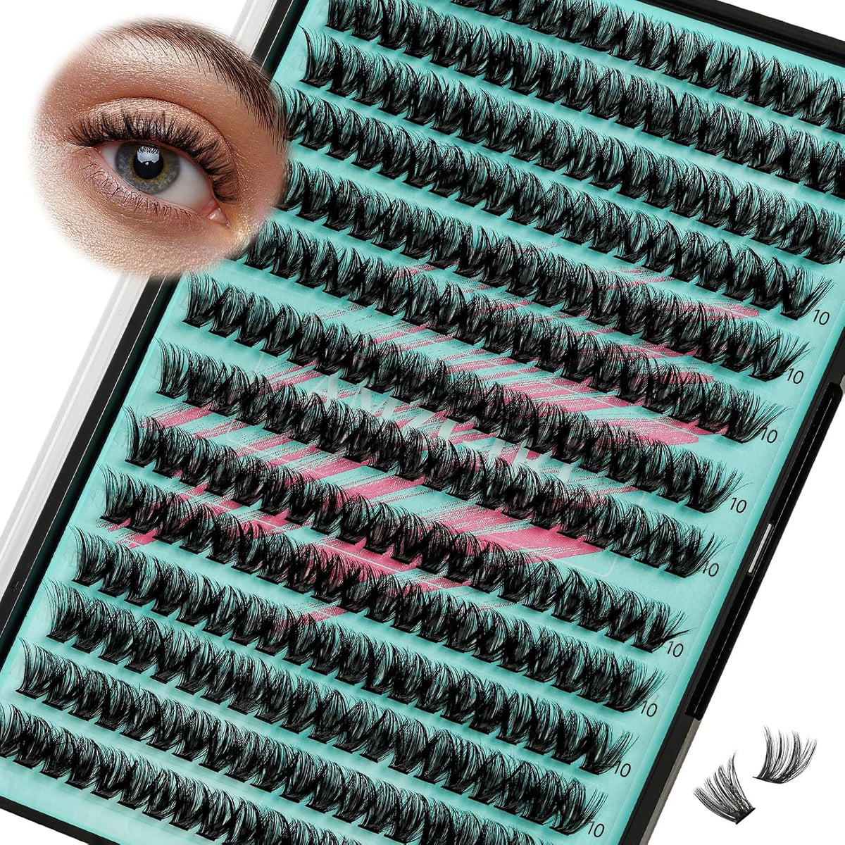 Lash Clusters Wispy 280PCS Eyelash Extension 40D 50D Cluster Lashes Individual Lashes DIY Lash
