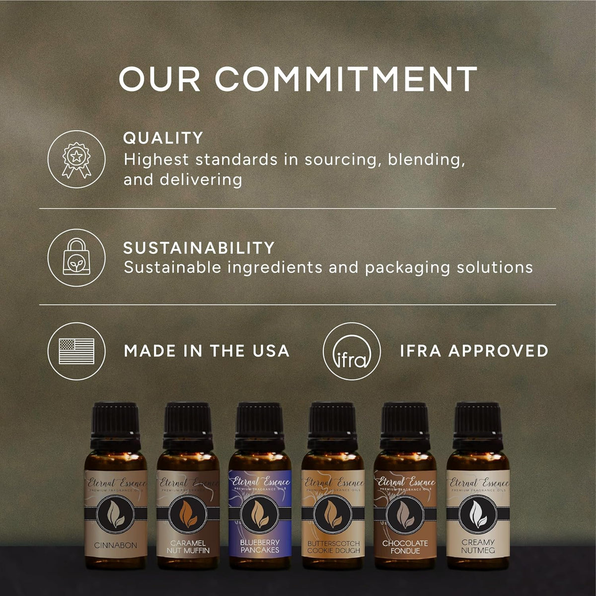 Eternal Essence Oils Freshly Baked Set of 6 Premium Fragrance Oils - Includes Blueberry Pancakes