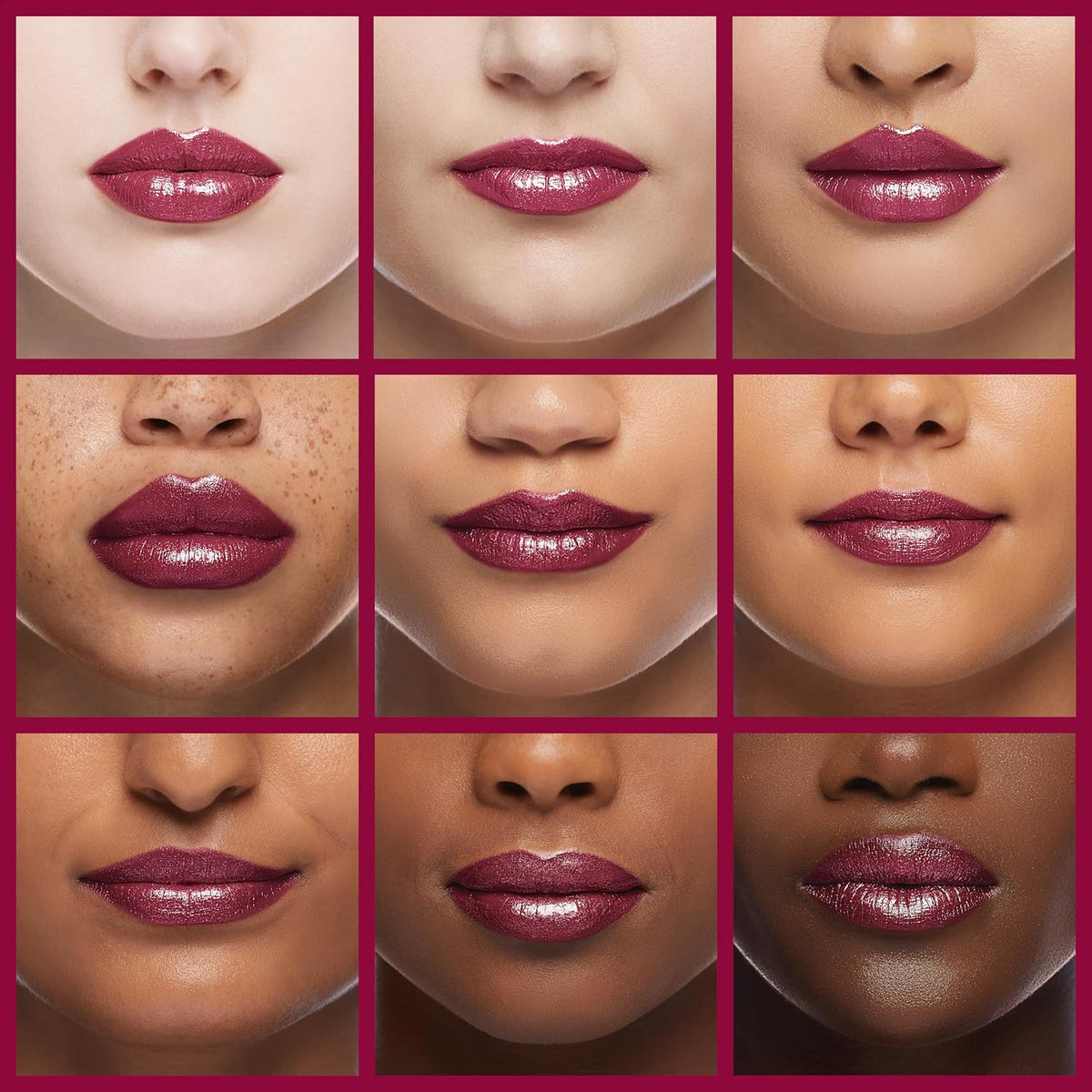 Oulac Purple Lipstick for Women with Metallic 3D Shine Lightweight Hydrating Formula, High Impact