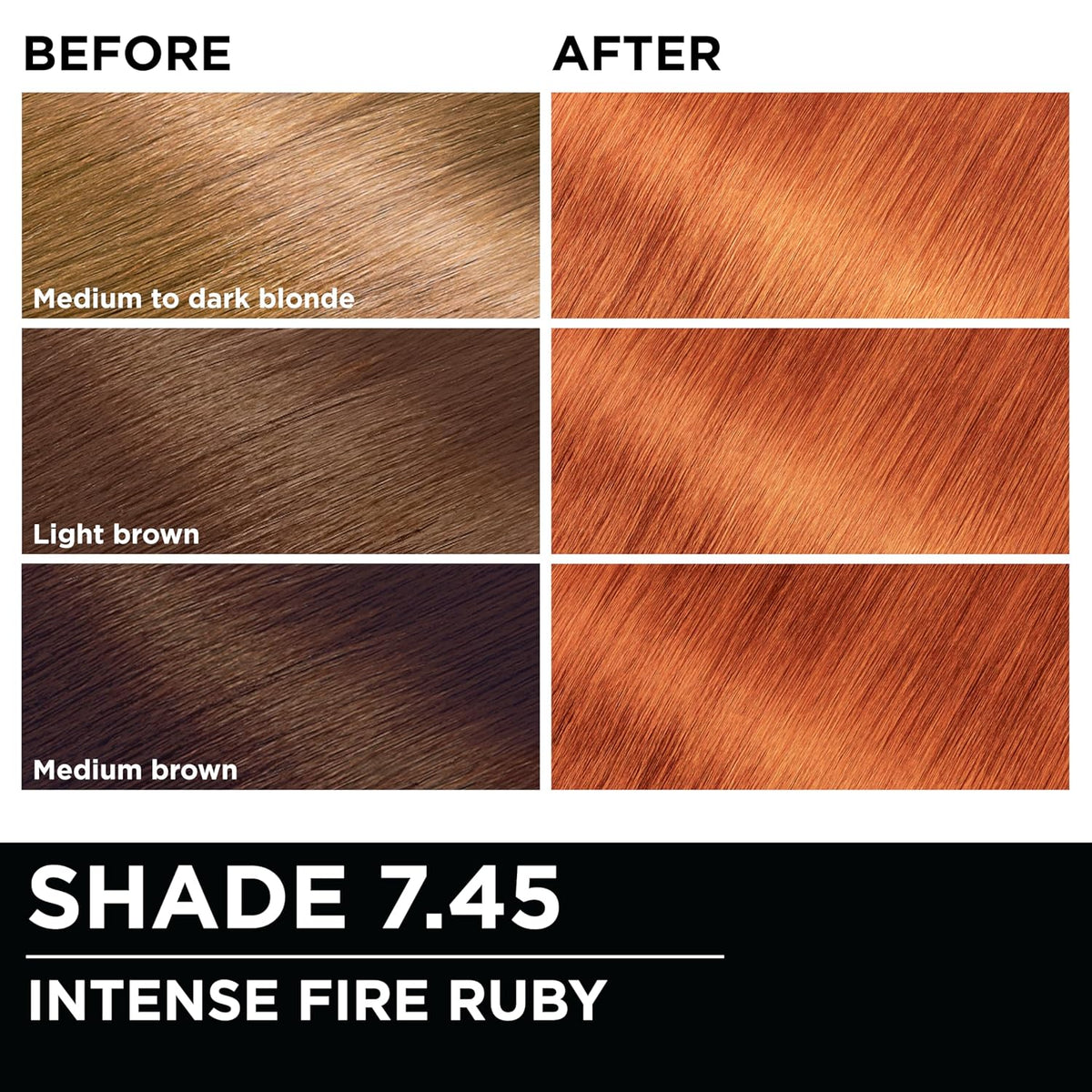 Garnier Hair Color Olia Ammonia-Free Brilliant Color Oil-Rich Permanent Hair Dye, 7.45 Dark Fire