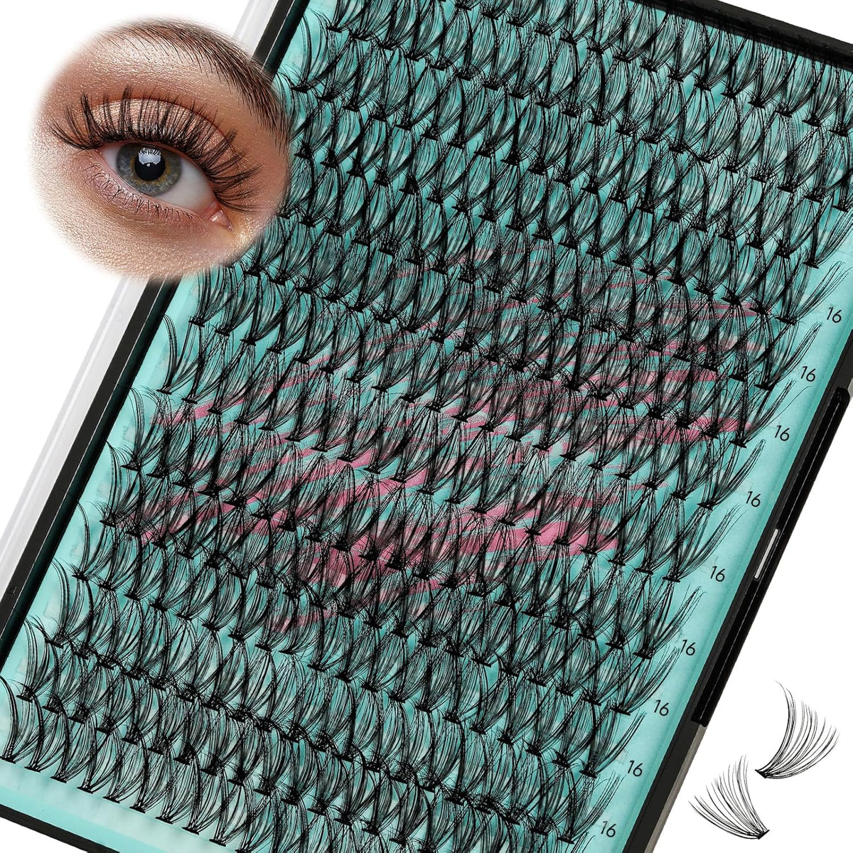 Lash Clusters Wispy 280PCS Eyelash Extension 30D Cluster Lashes Individual Lashes DIY Lash