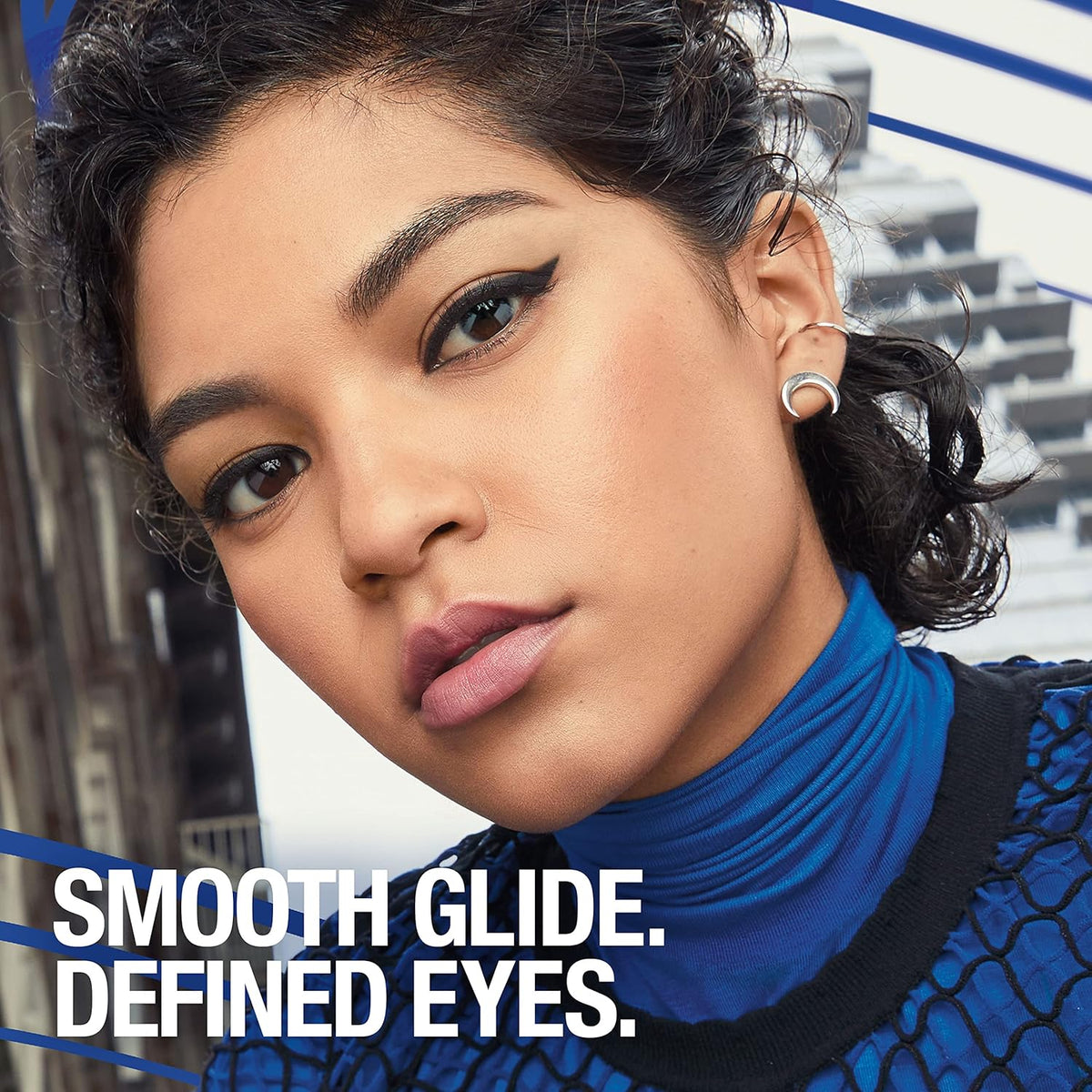 Maybelline Unstoppable Waterproof Mechanical Black Eyeliner Pencil, Easy to Apply, Smooth Glide, Up