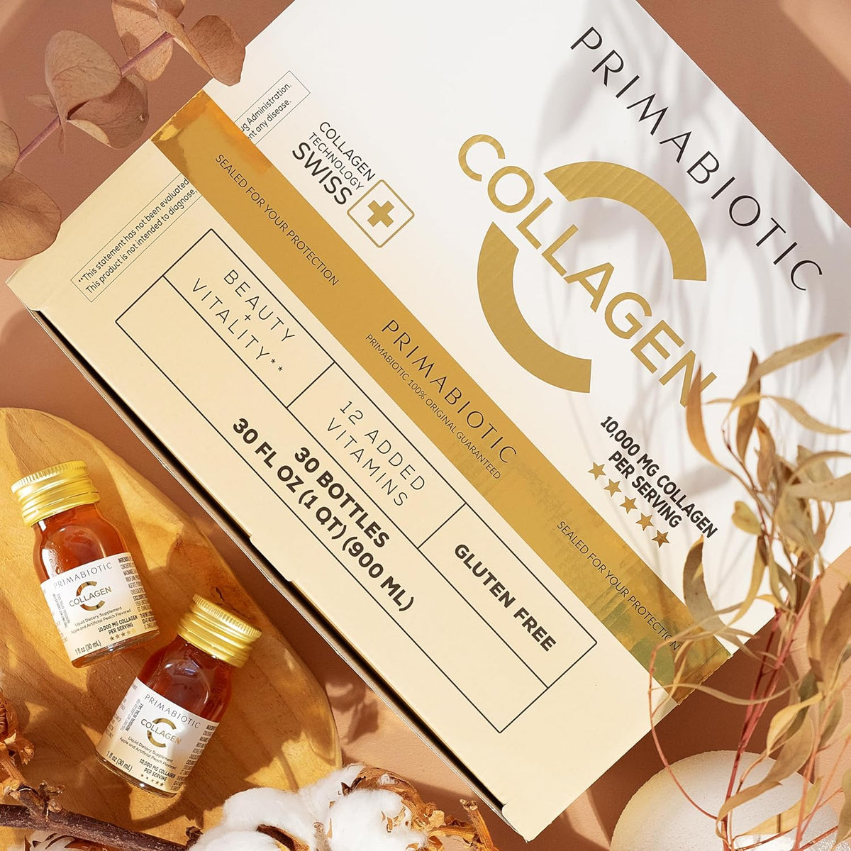Liquid Collagen - High Collagen Content [10,000 Mg] Per Serving - Hydrolyzed Collagen and 12