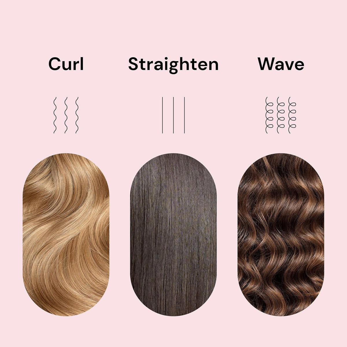 L'ANGE HAIR Le Duo Standard 360° Airflow Styler | 2-in-1 Curling Wand & Titanium Flat Iron Hair