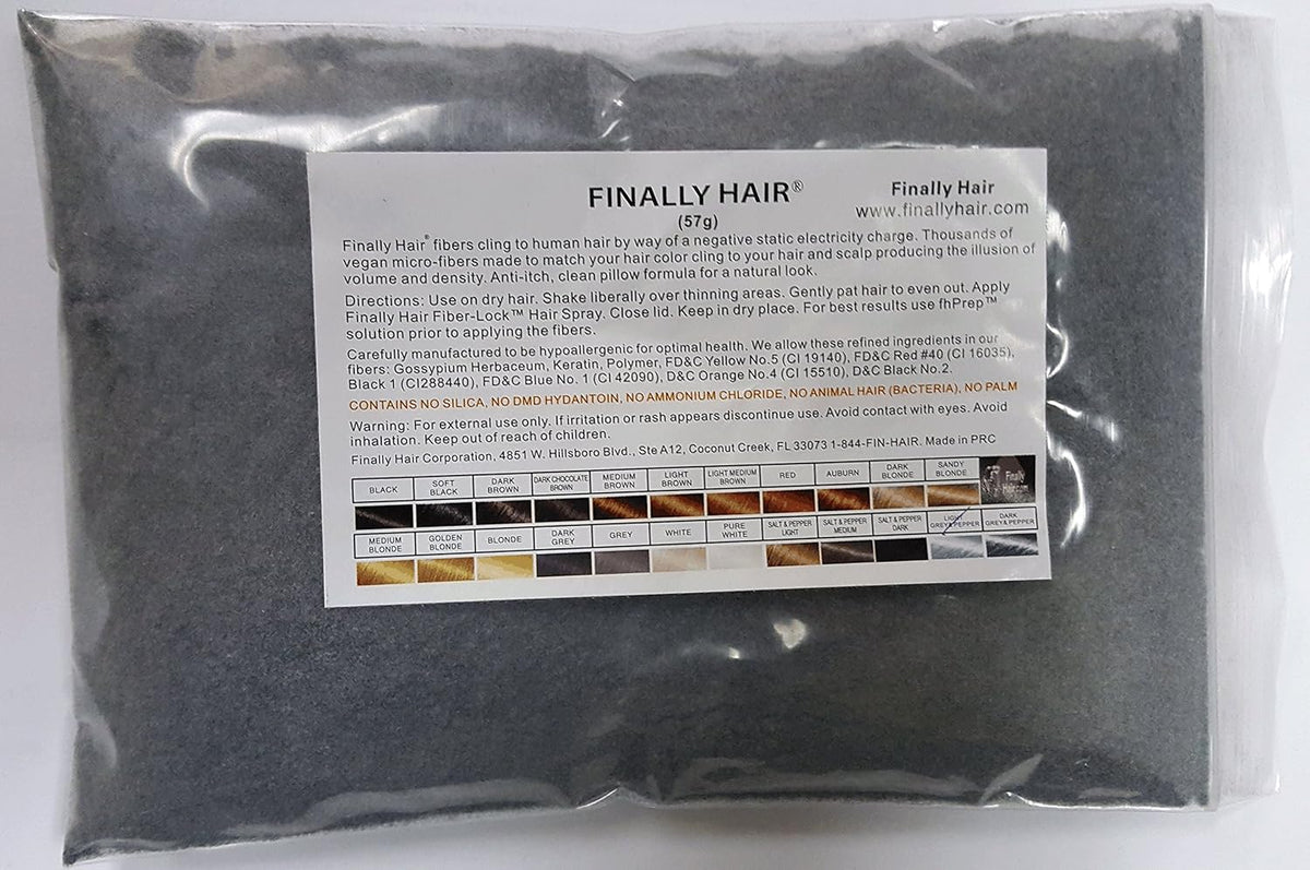 Hair Building Fibers 50 Gram Refill - Refill Your Existing Bottle. Finally Hair (Light Grey &