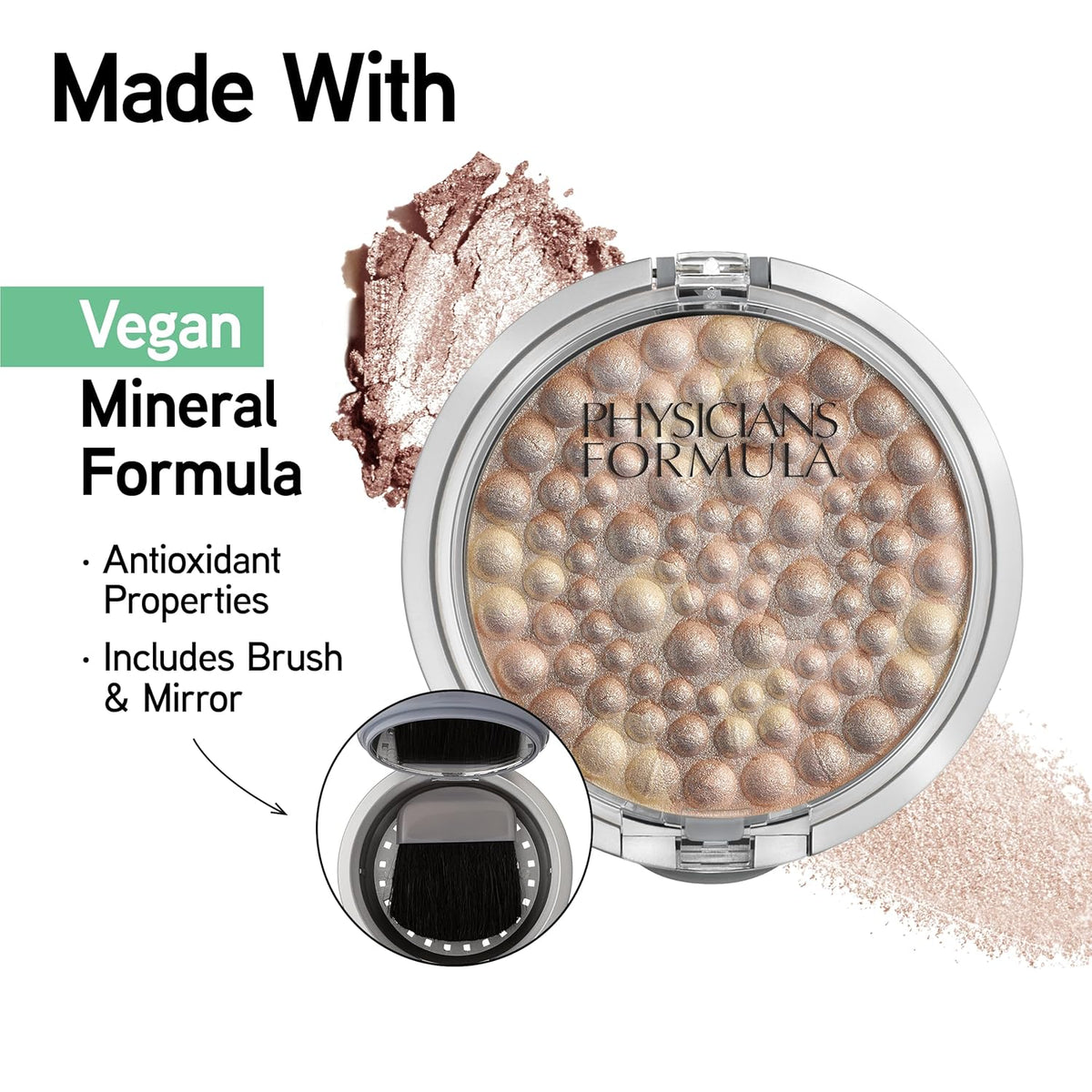 Physicians Formula Powder Palette Mineral Glow Pearls, Hypoallergenic Face Powder, Silky Smooth &