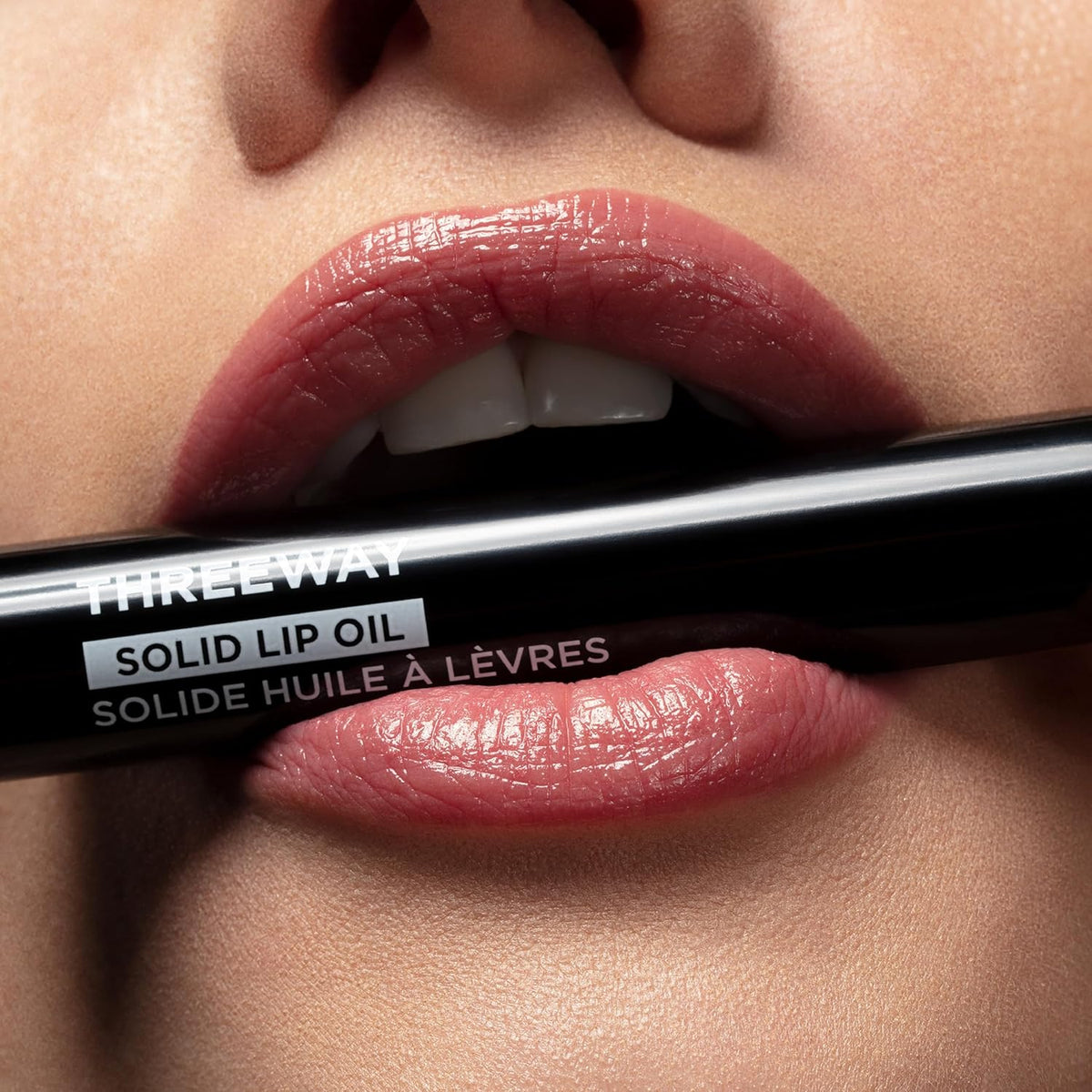 Deck of Scarlet Threeway Solid Lip Oil, Vegan Formula With Hyaluronic Acid and Hydrating Oil Blend
