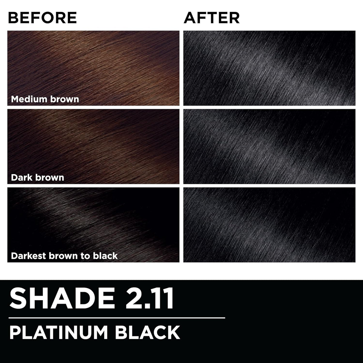 Garnier Hair Color Olia Ammonia-Free Brilliant Color Oil-Rich Permanent Hair Dye, 2.11 Platinum