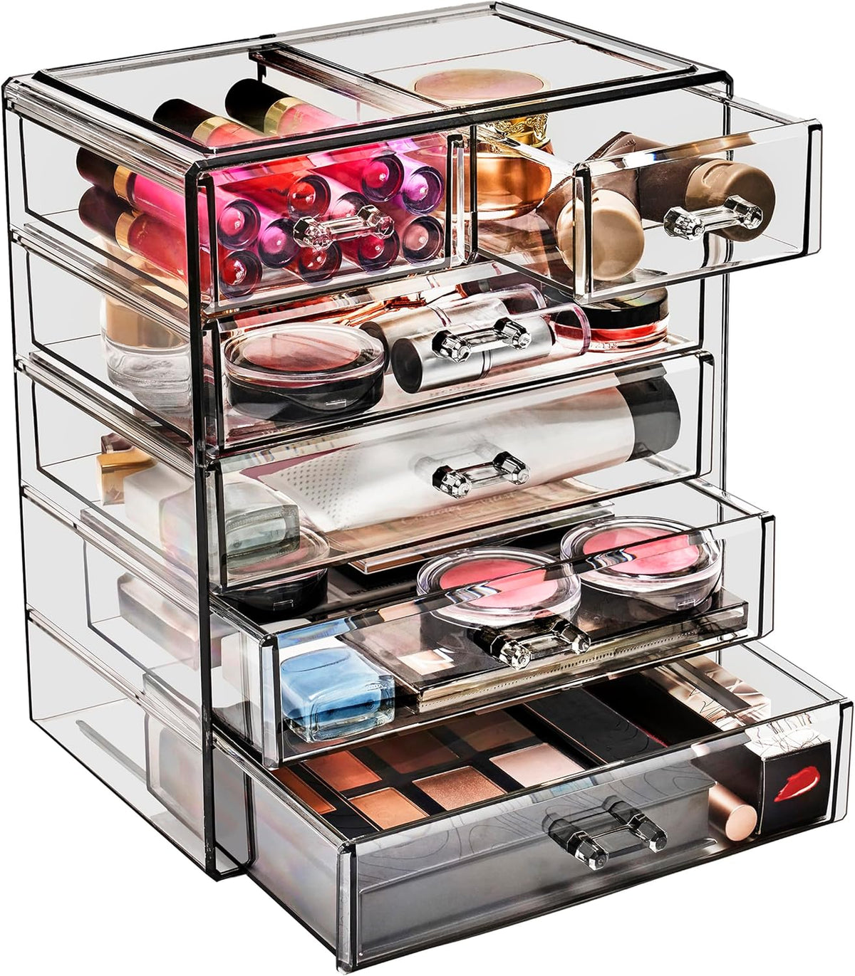 Sorbus Acrylic Makeup Organizer - Organization and Storage Case for Cosmetics Make Up & Jewelry