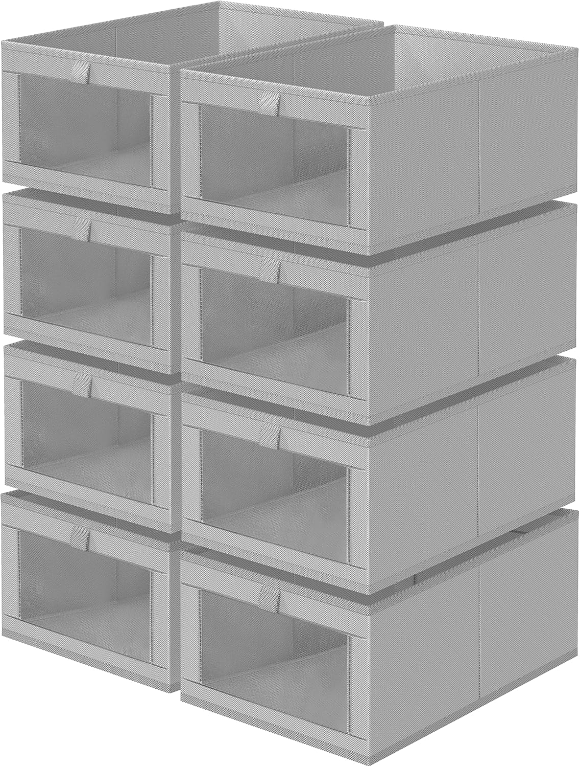 Criusia 8 Pack Linen Closet Organizers and Storage, Large Linen Closet Baskets for Organization