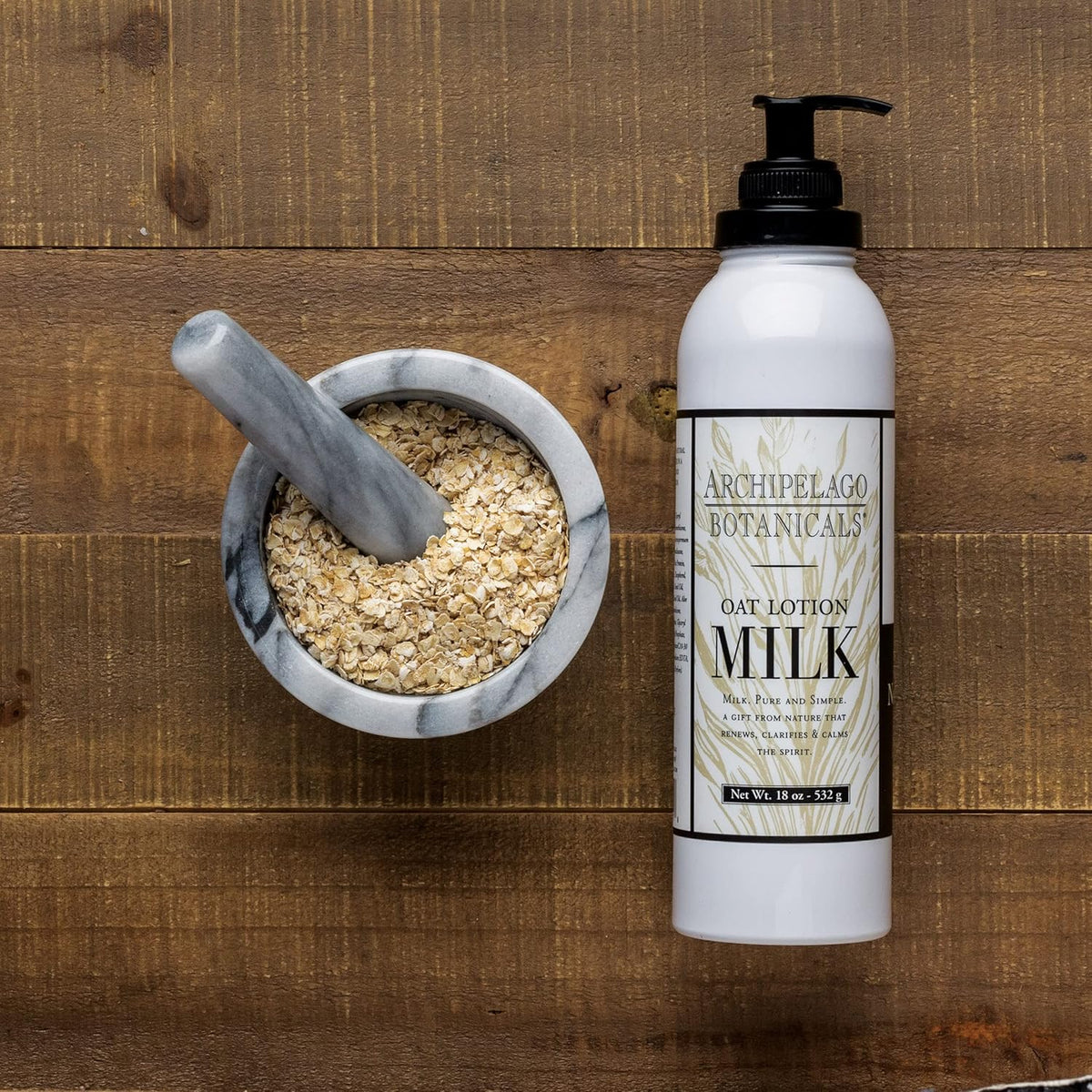 Archipelago Botanicals Oat Milk Lotion, Nurturing and Soothing Daily Moisturizer for Dry or