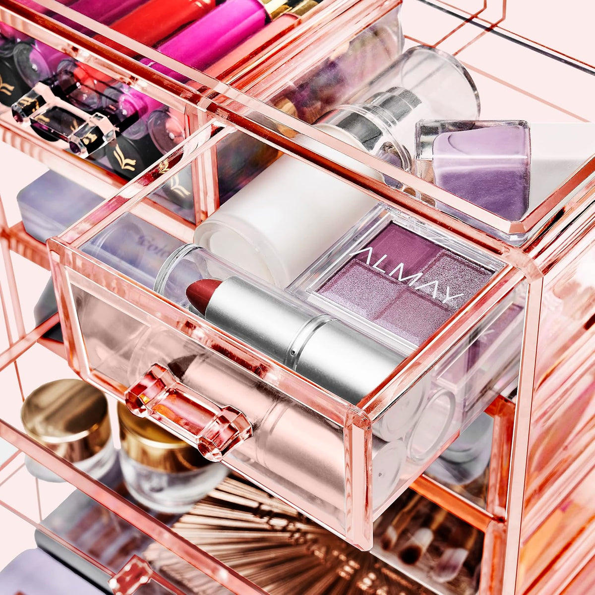 Sorbus Acrylic Makeup Organizer - Organization and Storage Case for Cosmetics Make Up & Jewelry