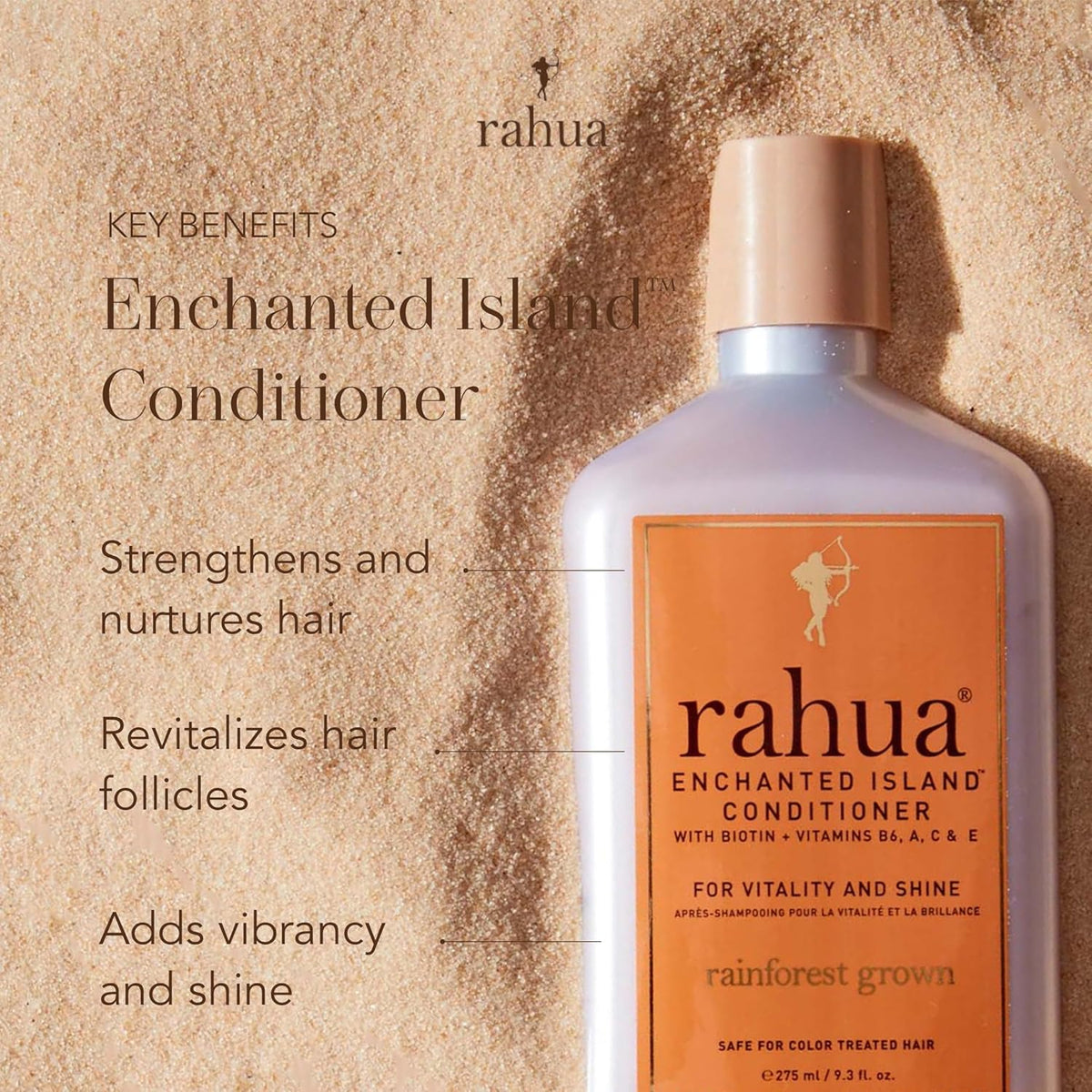 Rahua Enchanted Island Hair Conditioner with Biotin, 9.3 Fl Oz, Supports Strength, Hair Growth &