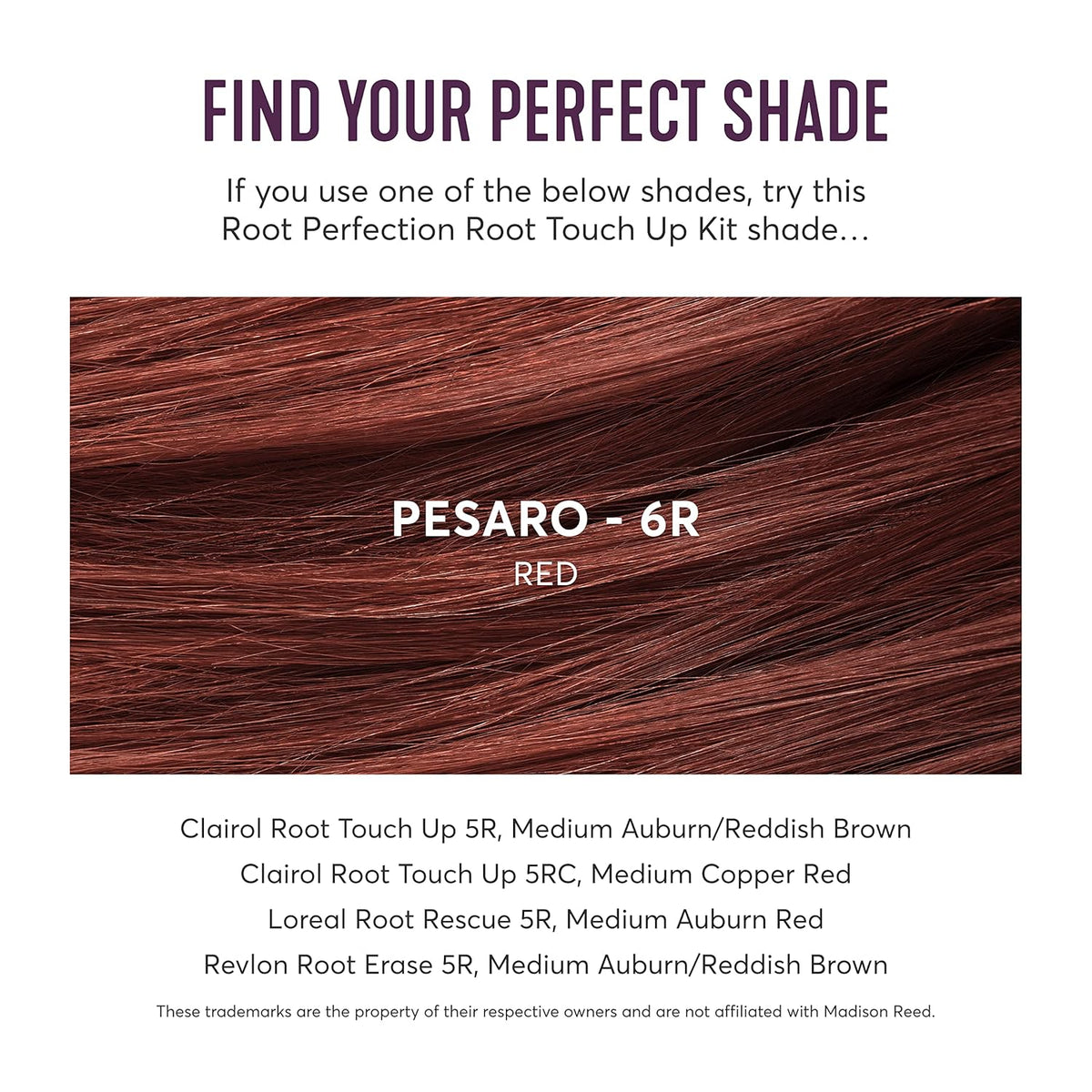 Madison Reed Root Perfection Permanent Root Touch Up, Red 6R Pesaro, 10 Minutes for 100% Gray Root