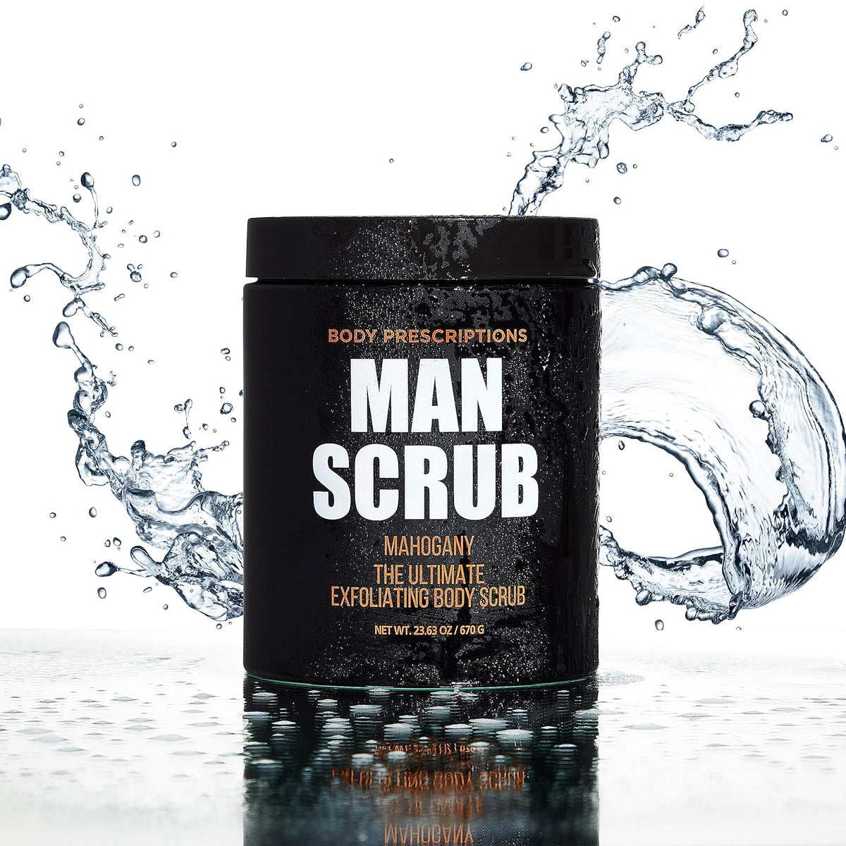 Body Prescriptions Men’s Exfoliating Body Scrub – Ultimate Skin Cleansing Wash in Jar with