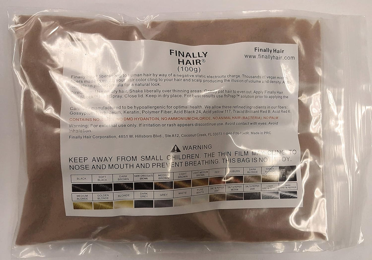 Hair Building Fibers 100 Grams Refill Your Existing Bottle. Highest Grade Fiber By Finally Hair