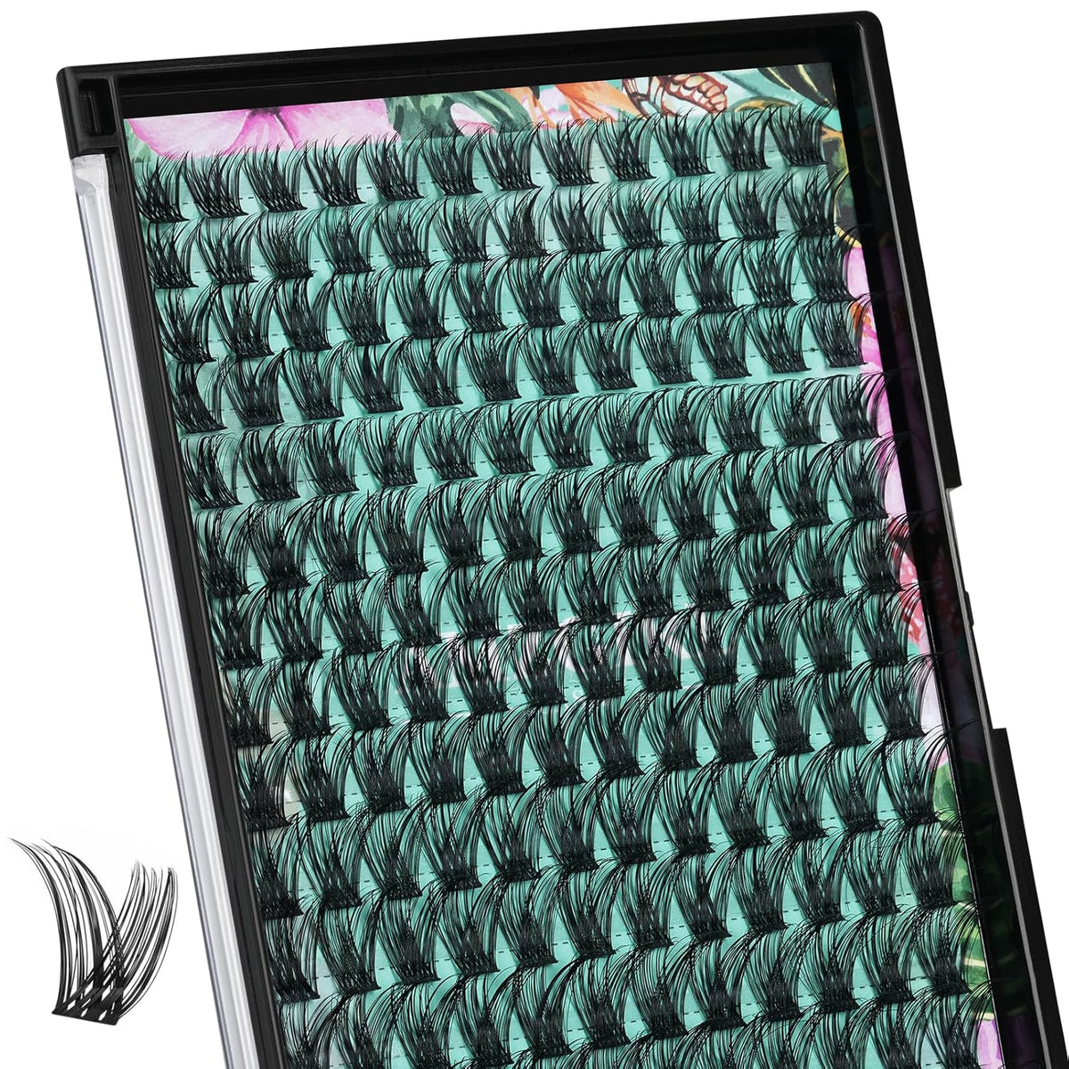 Lash Clusters Wet Look 168Pcs Eyelash Cluster Ultra-Thin Lash Band Eyelashes Extensions Spiky Anime