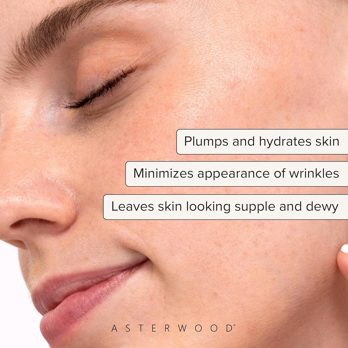 Asterwood Hyaluronic Acid Serum for Face - Plumping, Anti-Aging, Hydrating - Fragrance-Free - 4 Fl