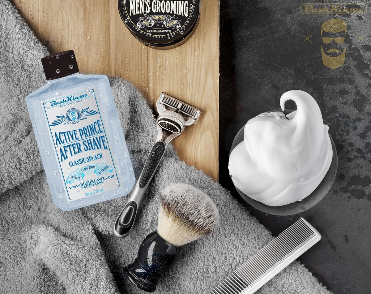 Classic Refreshing Cooling Soothing Barbershop After Shave Lotion Balm Toner Splash Active Prince