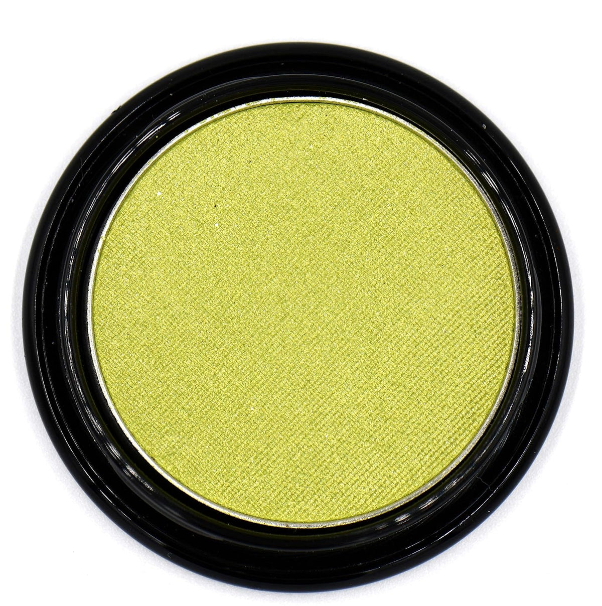 Chartreuse Bright Neon Yellow Green Shimmer Pressed Powder Single Vegan Eyeshadow; Talc, Paraben &